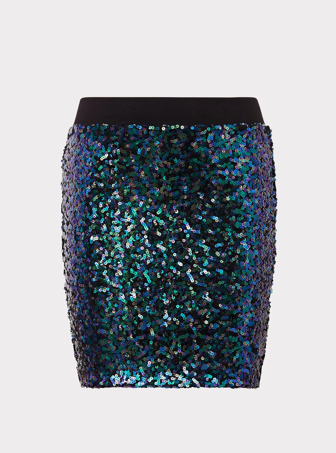 Plus Size Mini Sequin Skirt Torrid