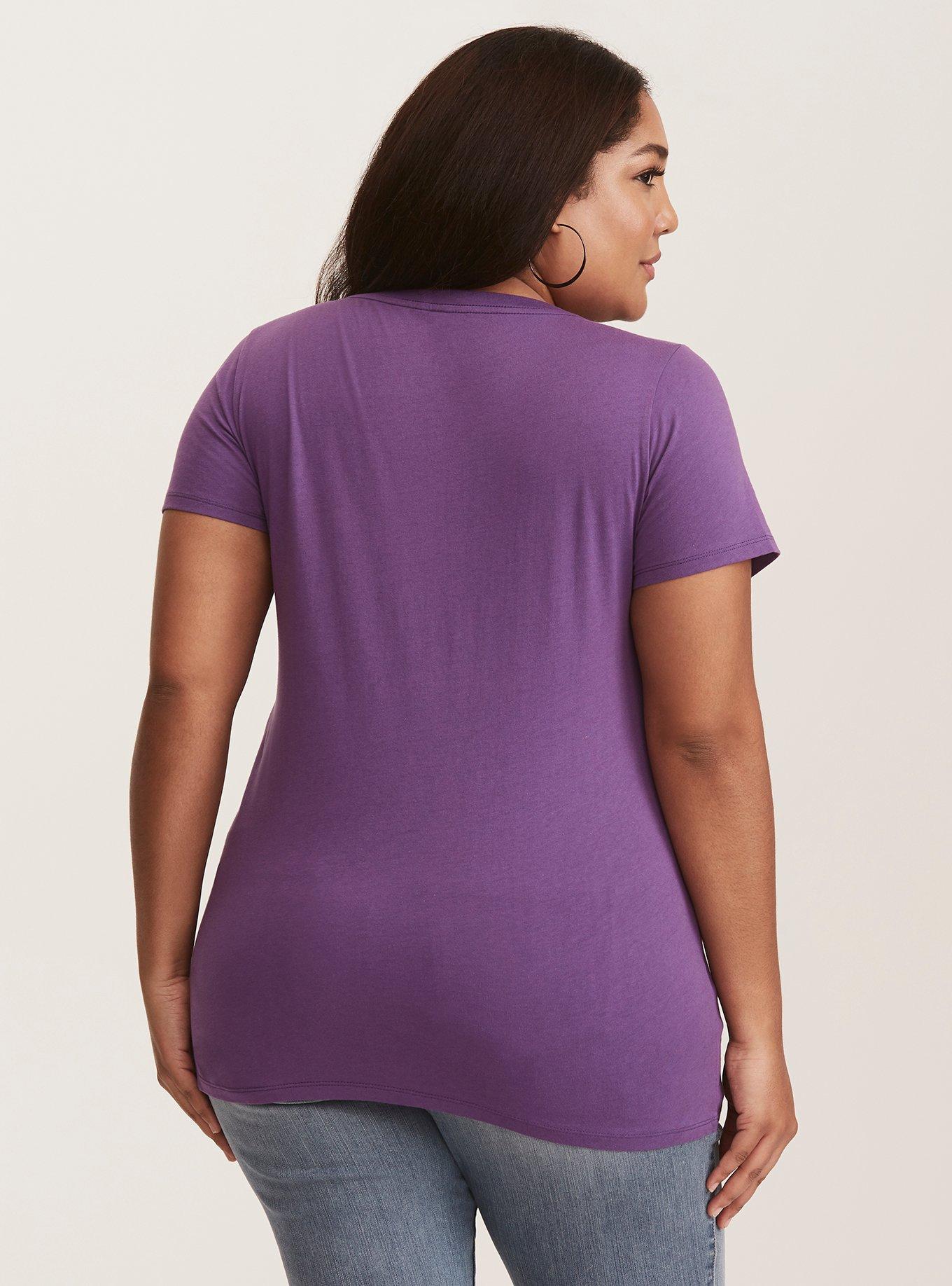 Los Angeles Lakers NBA Women's Large Purple Long Sleeve T-Shirt Logo Top NWT