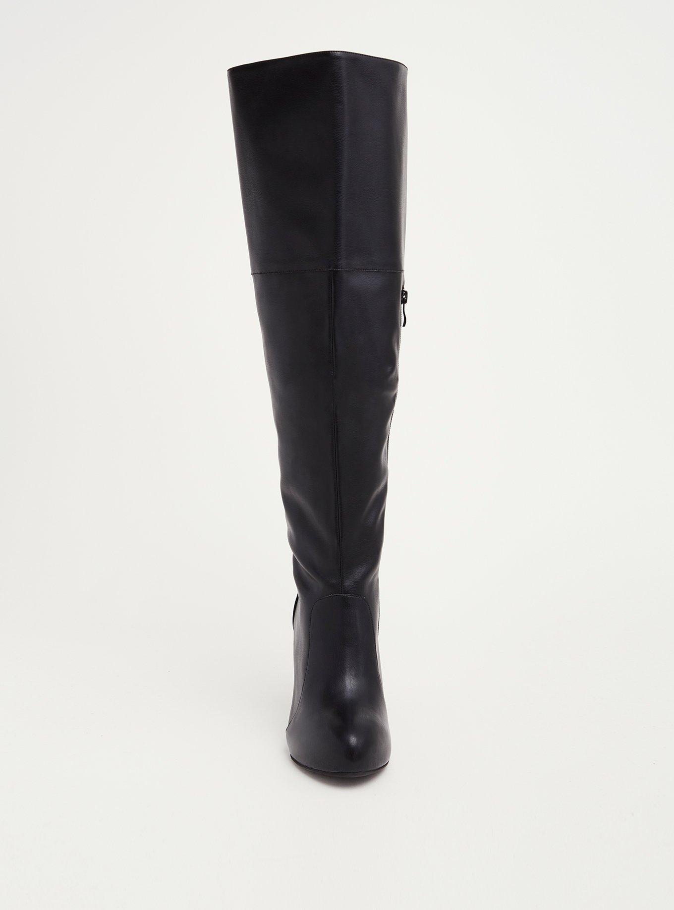 Plus Size - Faux Leather Tall Boots (Wide Width & Wide Calf) - Torrid