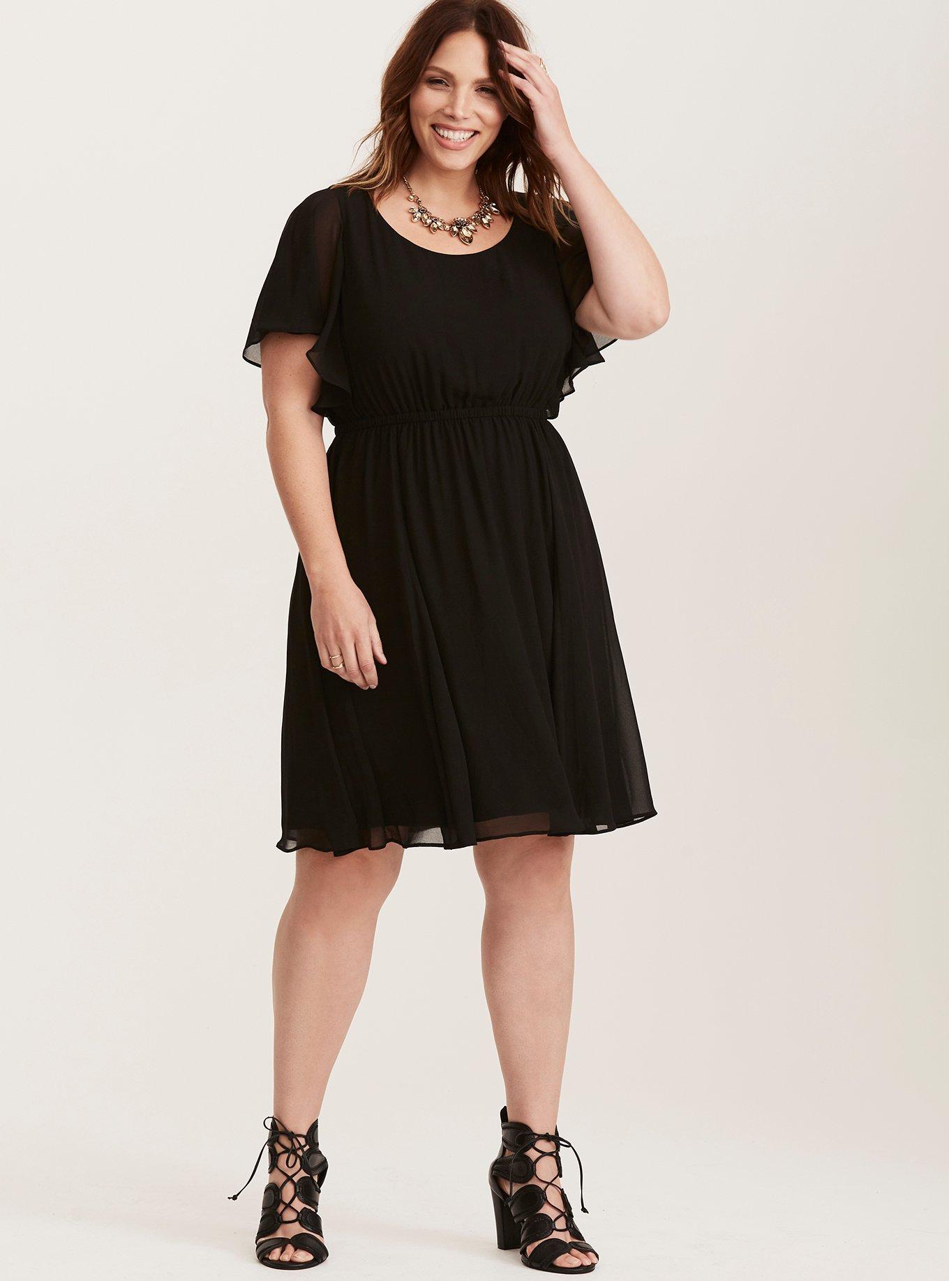 Plus Size - Mini Chiffon Skater Dress - Torrid