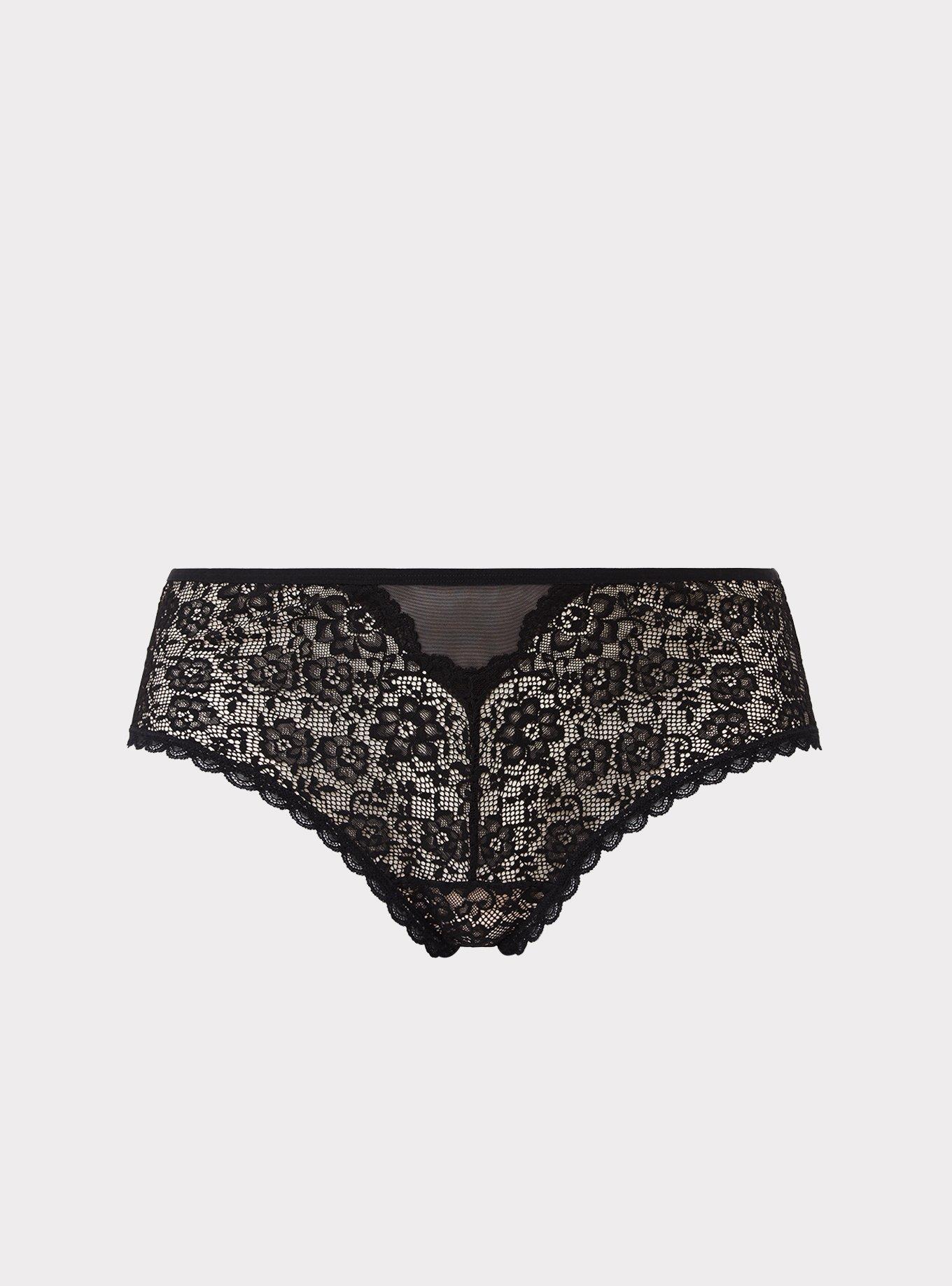 LOGO MESH LACE CHEEKY HIPSTER