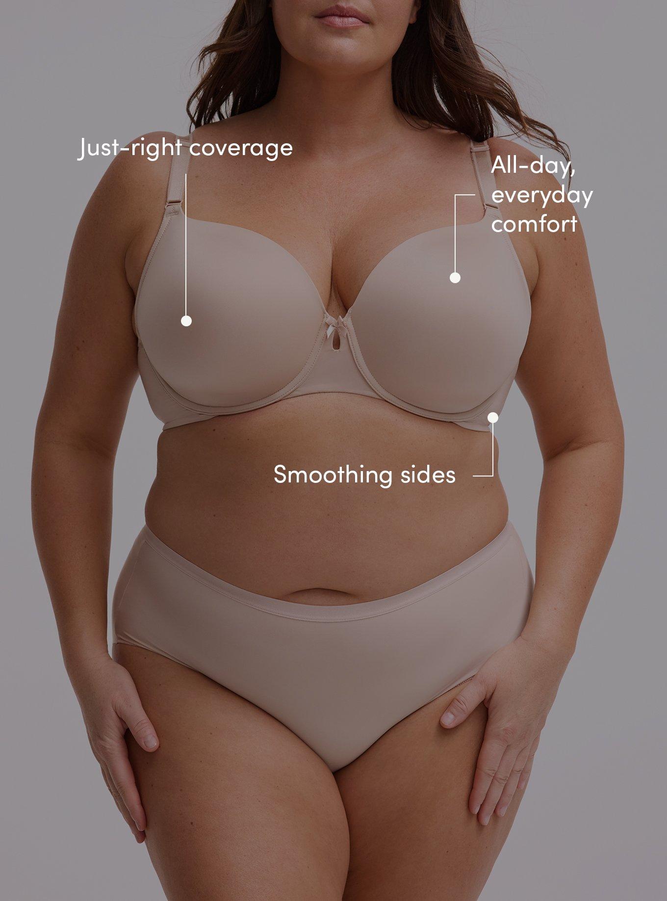 Perfect Coverage Lightly Lined Smooth Bra, ROSE DUST, alternate