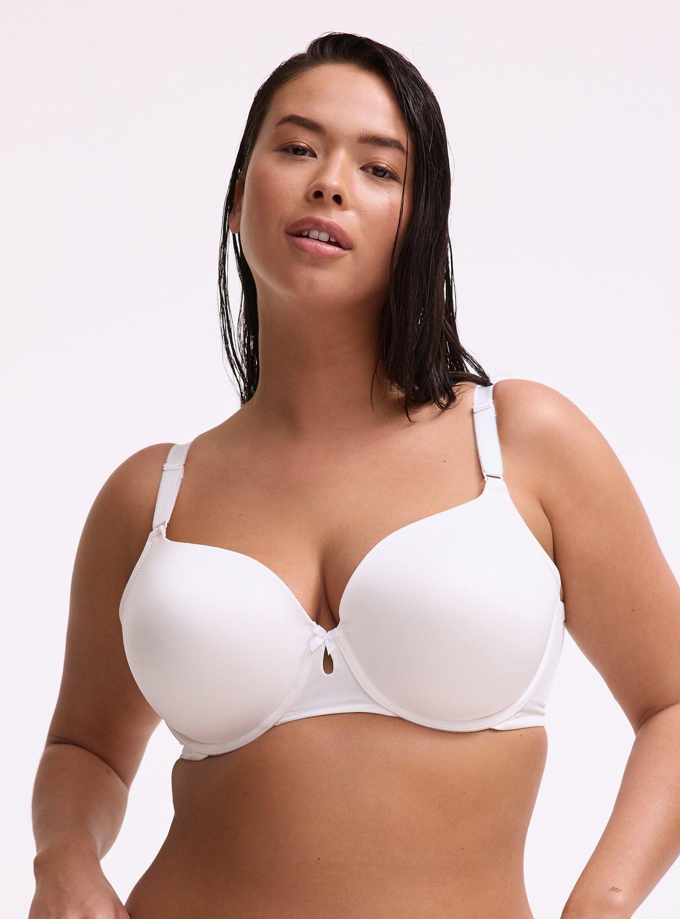 Perfect Coverage Lightly Lined Smooth Bra, BRIGHT WHITE, hi-res