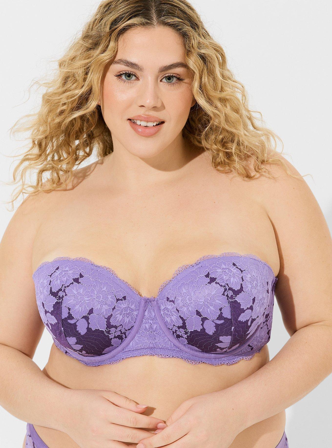 Bombshell Everyday Strapless Push-Up Bra, DAHLIA PURPLE AND VIOLET INDIGO, alternate