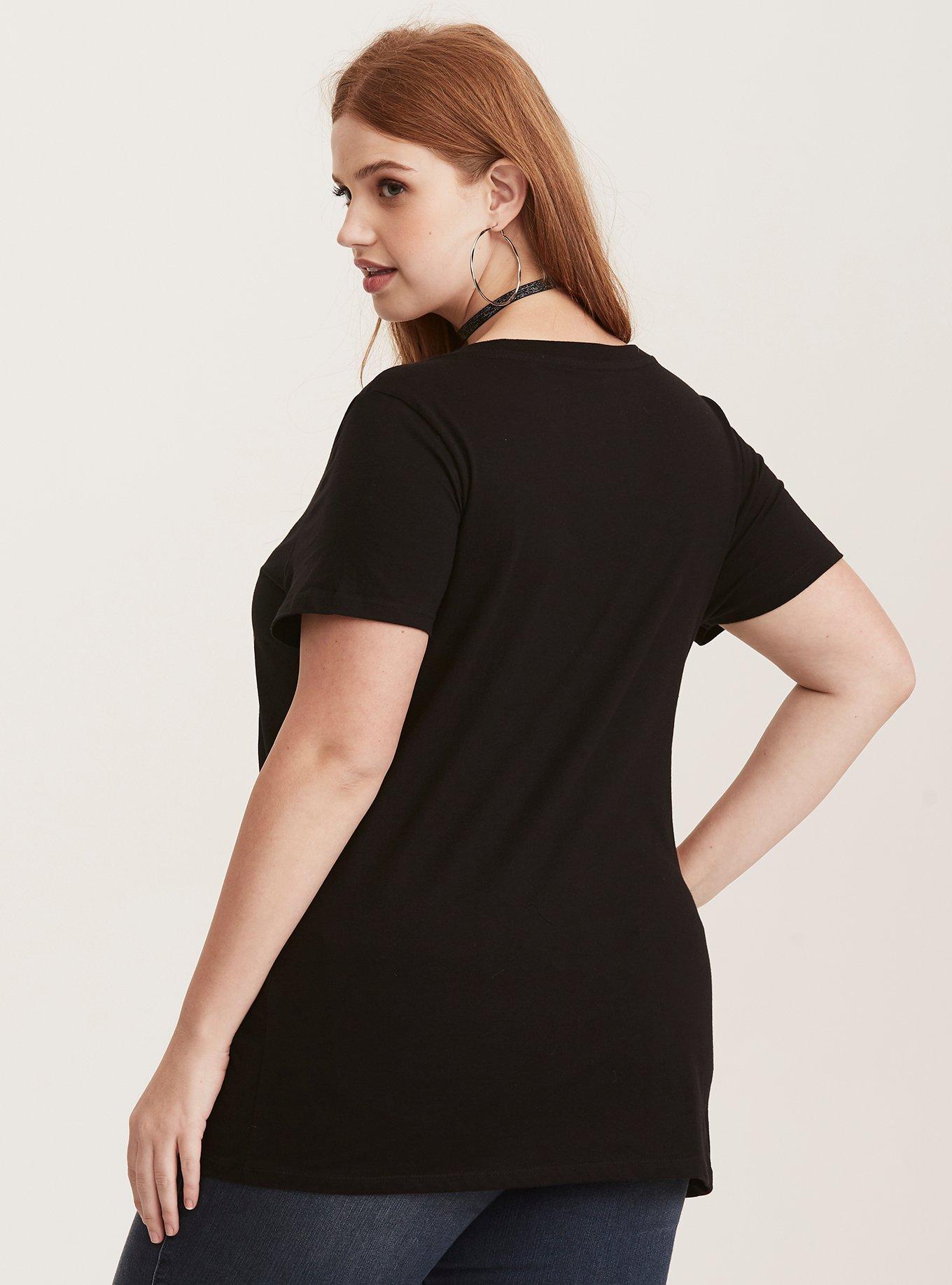 Golden Girls V-Neck Tee, DEEP BLACK, alternate