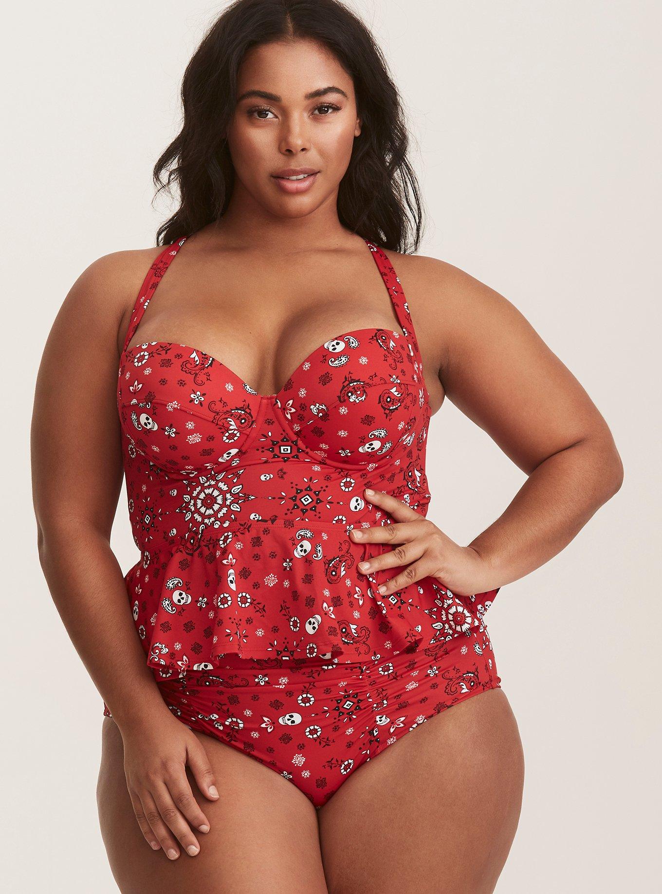 Torrid store skull swimsuit