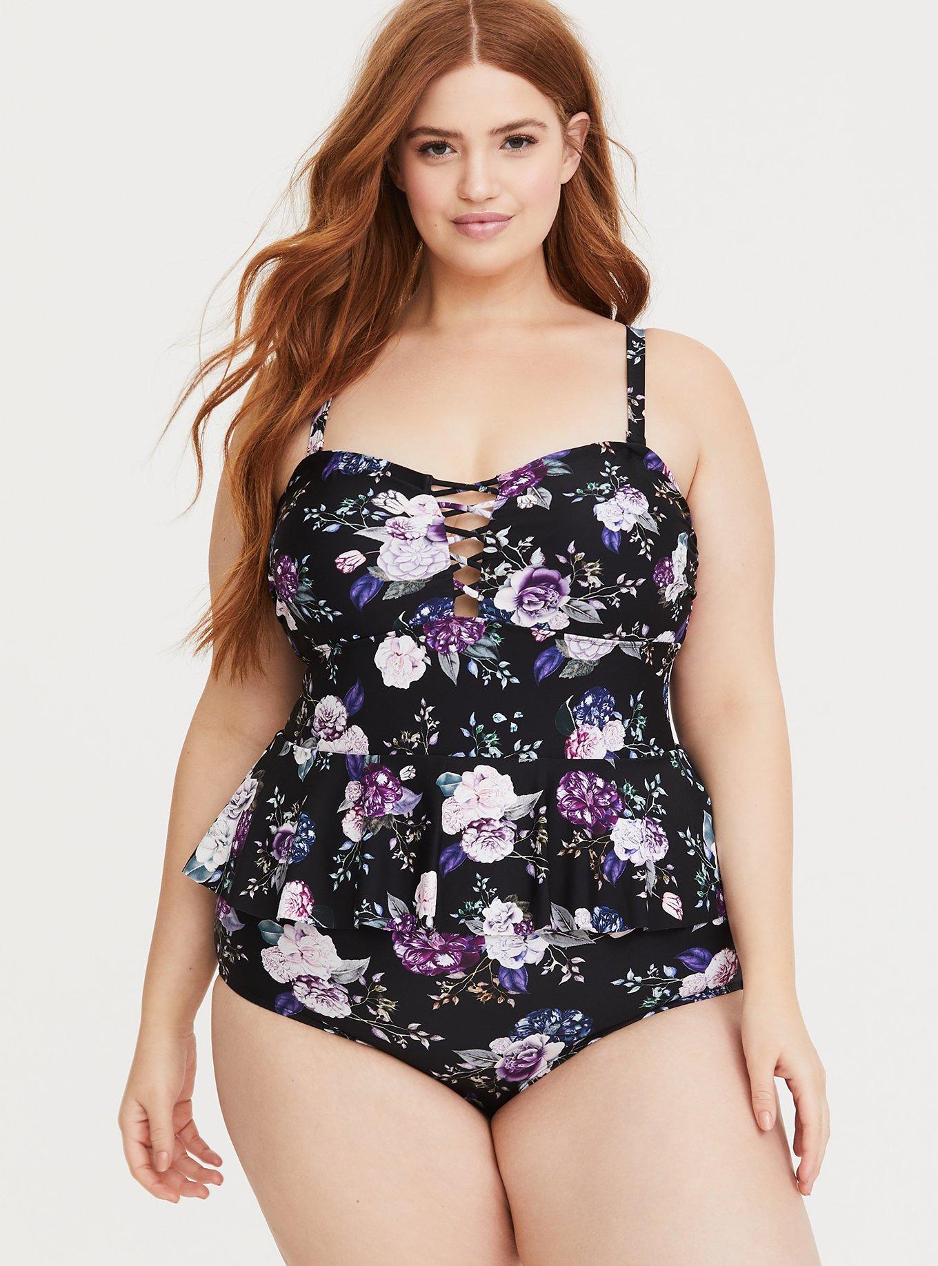 Torrid clearance peplum swimsuit