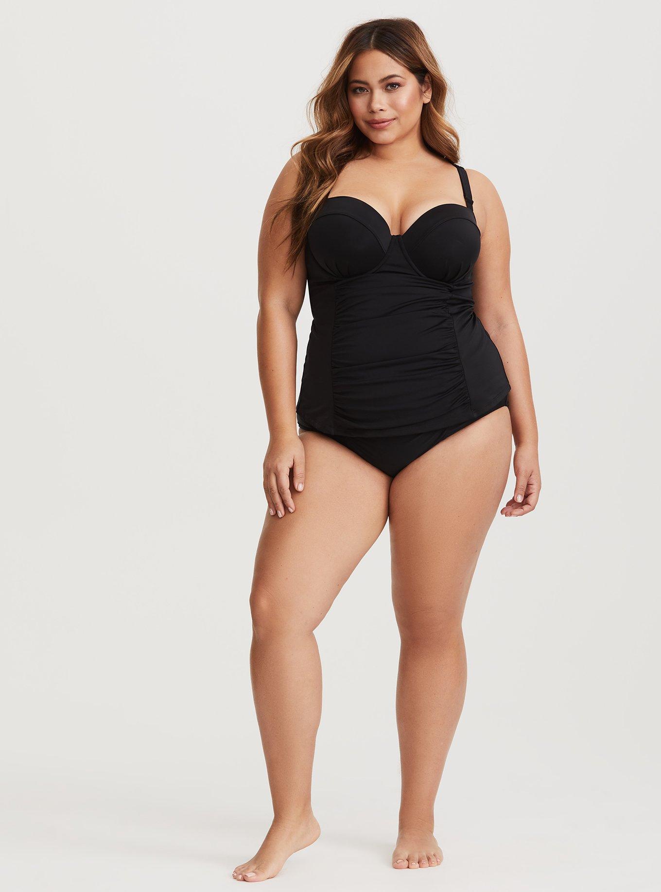 Plus Size Push Up Tankini Swimsuit With Pad And Boy Shorts Tankini Swimwear  2023 From Walterruby, $19.39