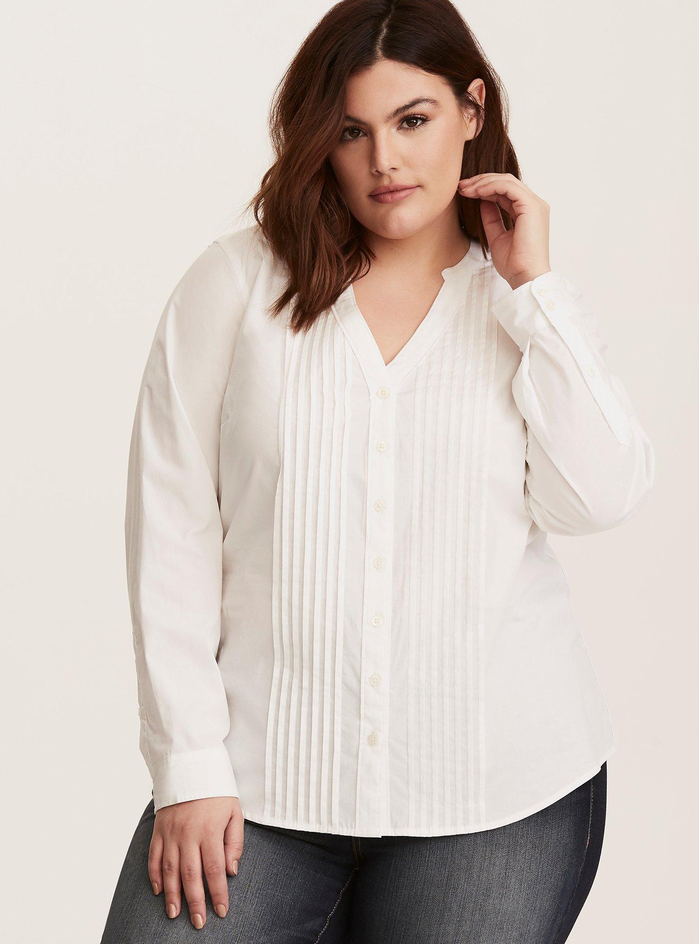 Torrid white hot sale blouse