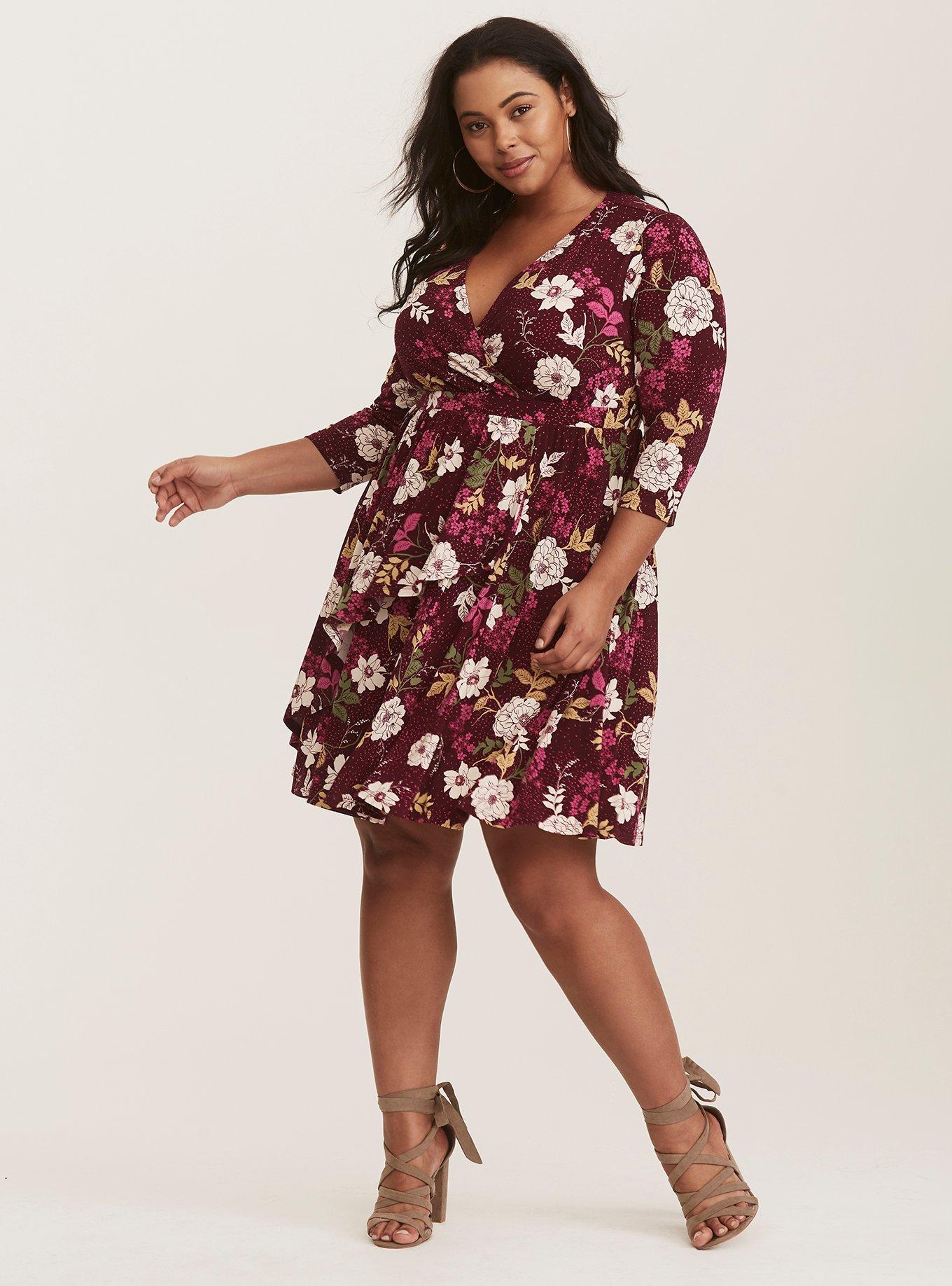 Torrid wrap outlet dress