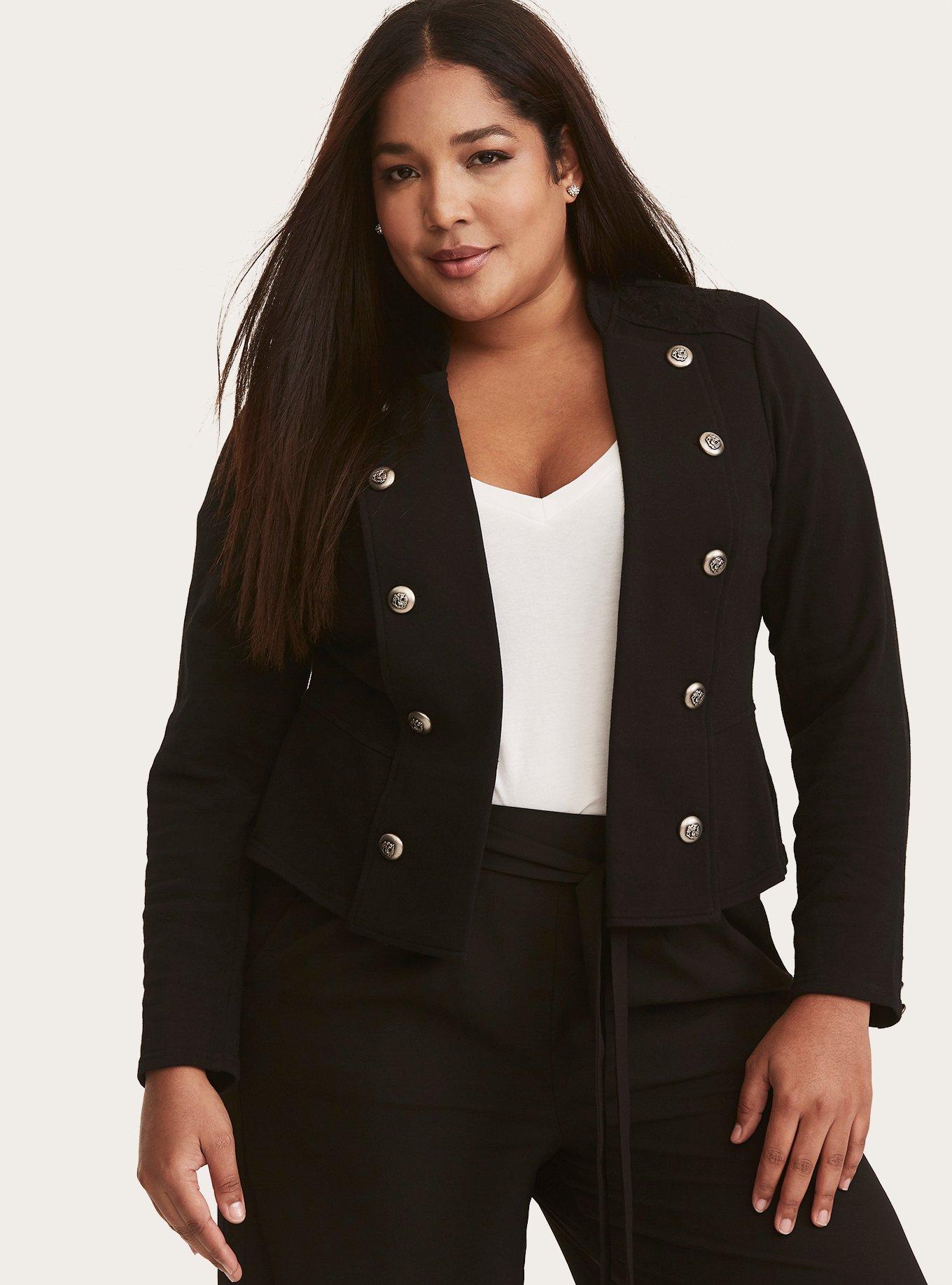 Torrid black jacket sale