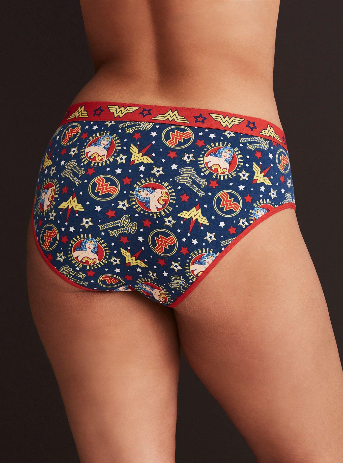 Wonder Woman Cotton Hipster Panty, MULTI, alternate