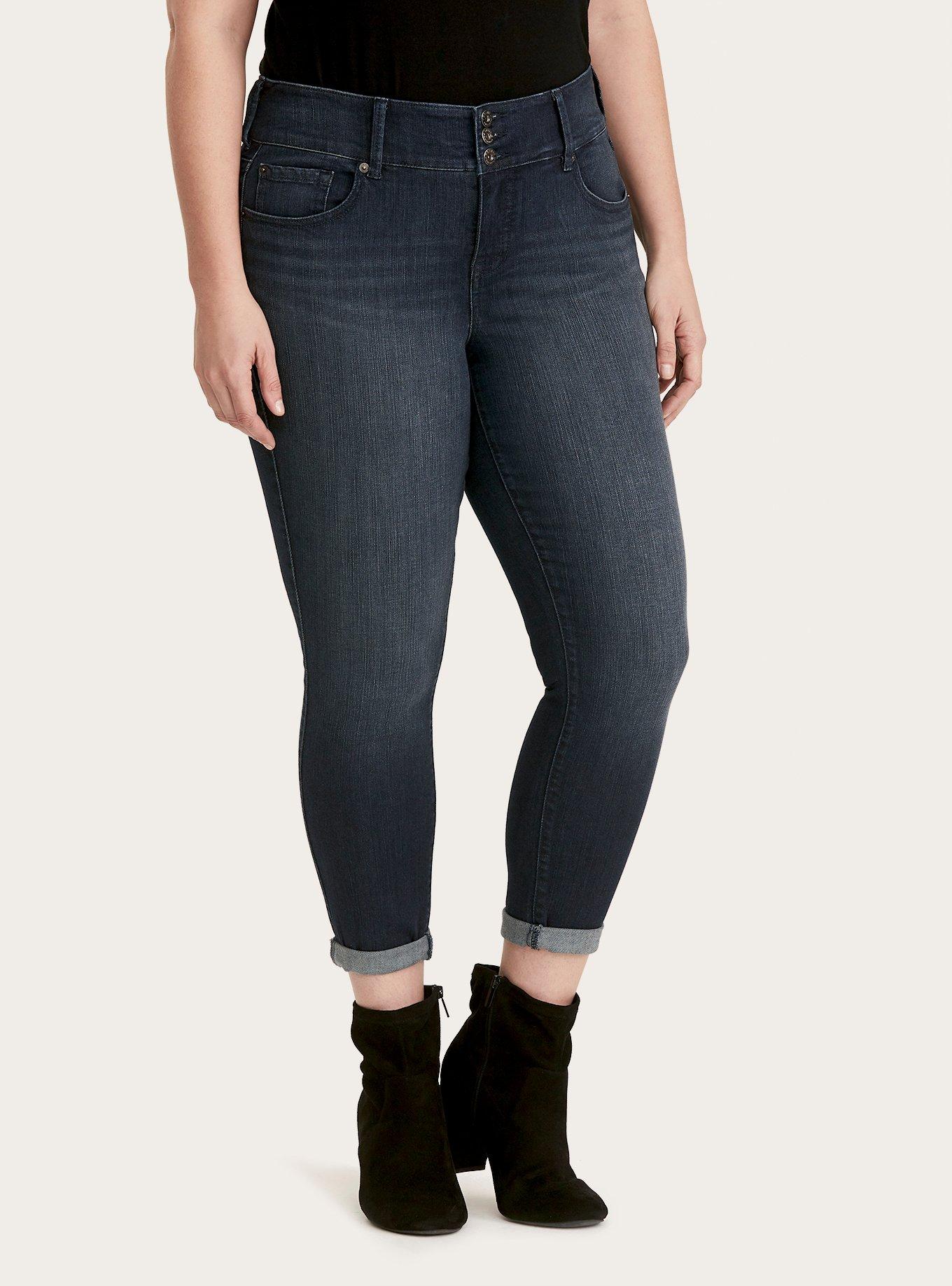 Cropped on sale stretch jeggings