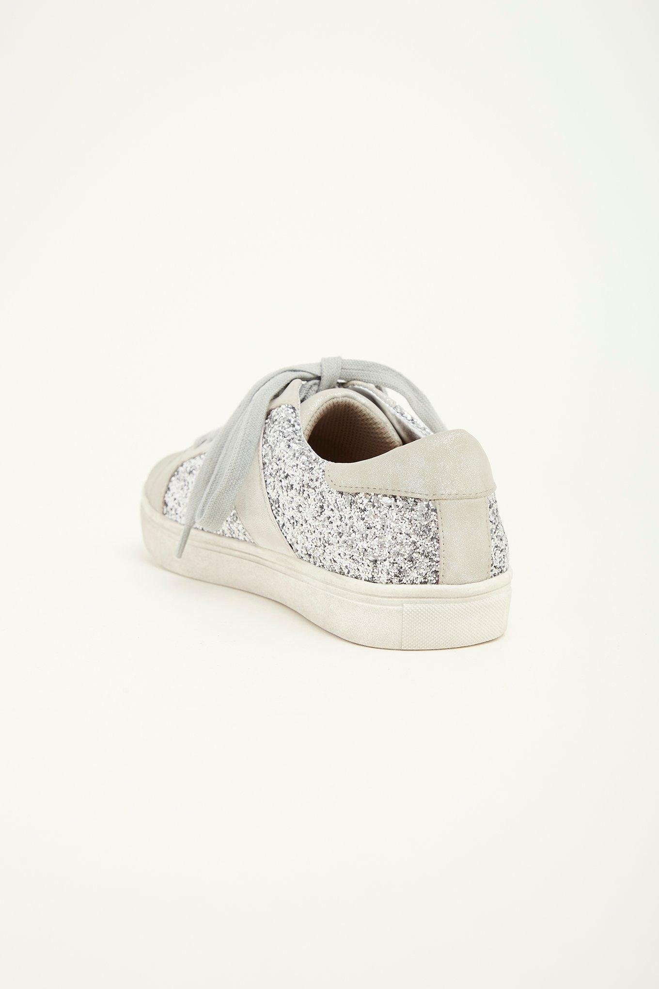 Glitter wide store width shoes