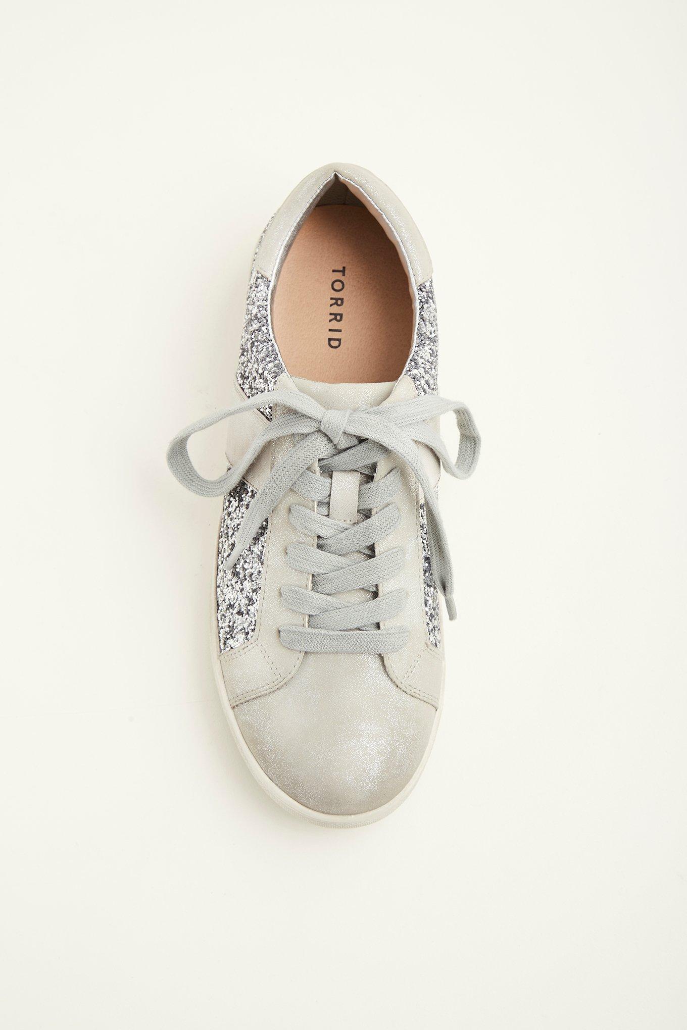 Rise & Shine Sparkling Sneakers Silver 6.5 / Silver