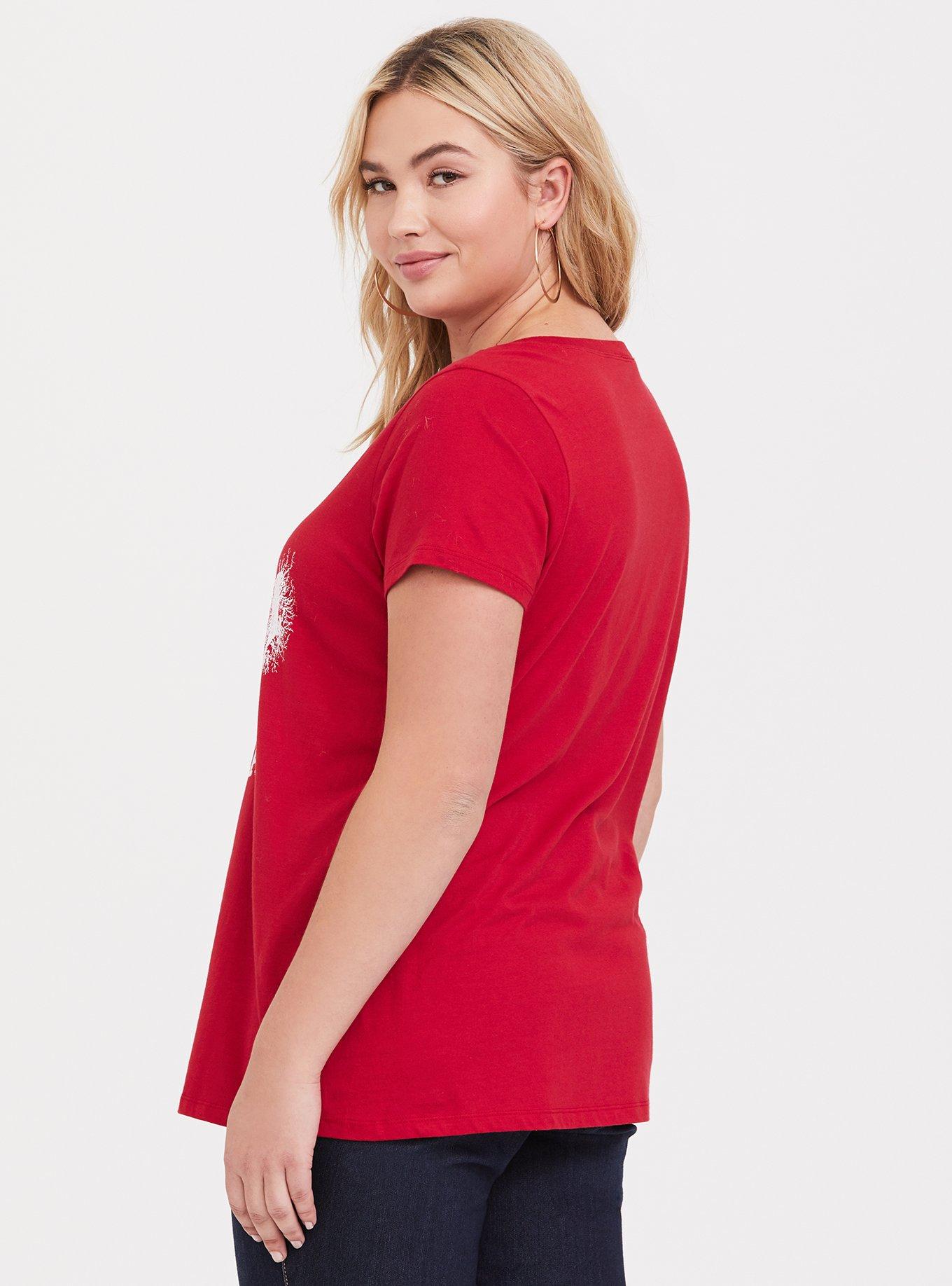 Griswold Christmas Vacation Red Crew Tee, JESTER RED, alternate