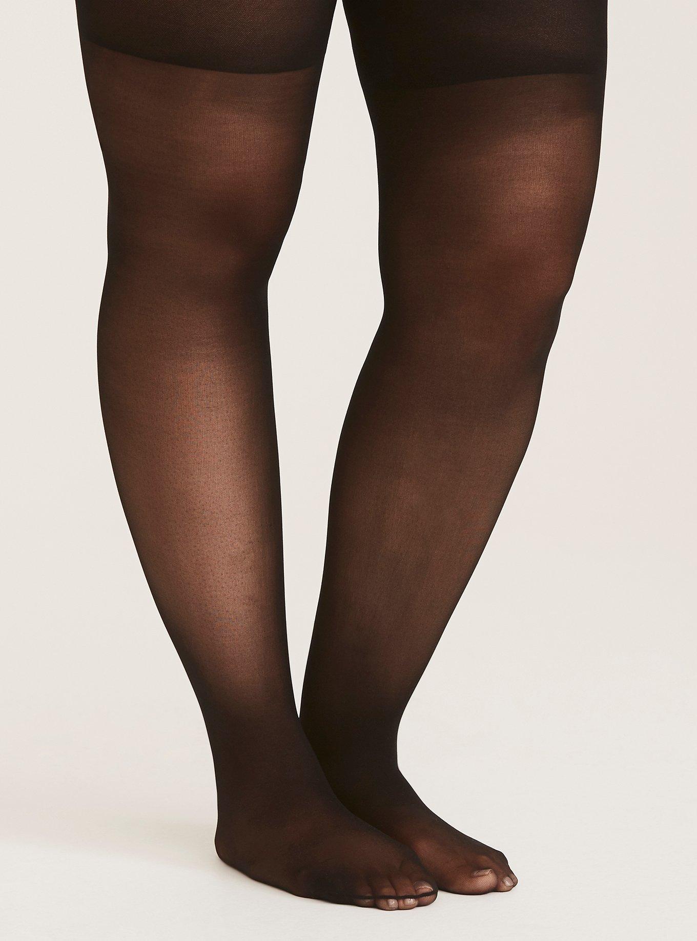 Hearts Back Tights, BLACK, alternate