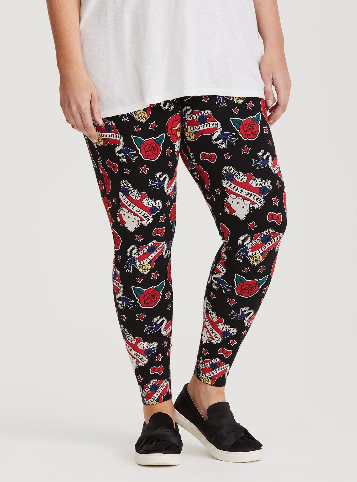 Shop Hello Kitty Printed Leggings with Elasticised Waistband Online