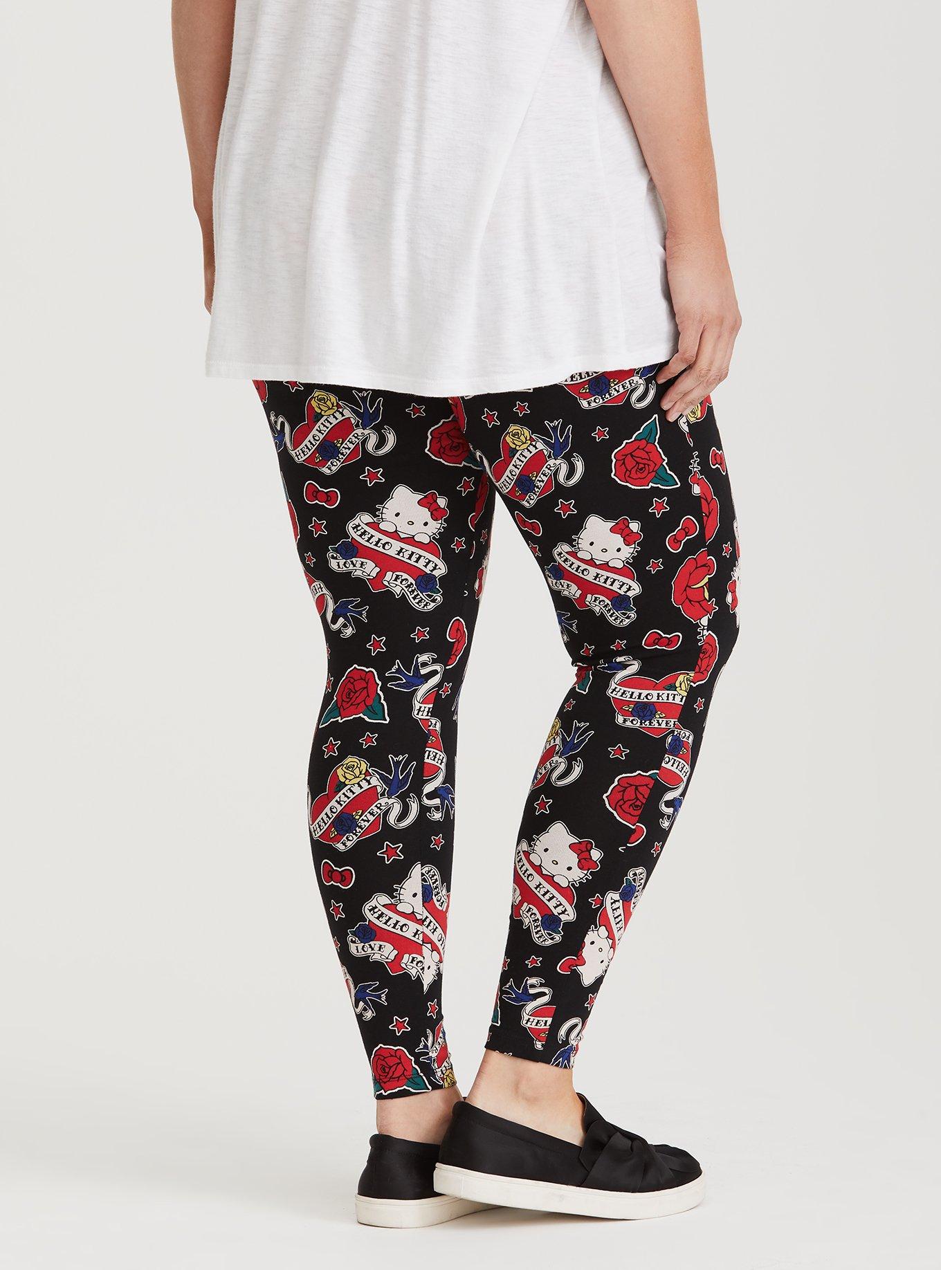 Plus Size Multicolor Hello Kitty Legging, MULTI, alternate