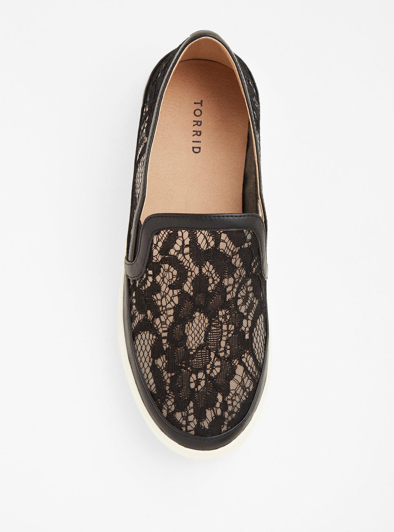 Lace slip best sale on shoes