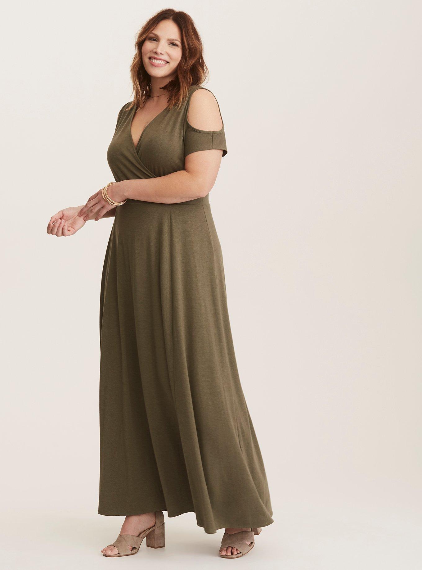 Jersey knit maxi store dress plus size