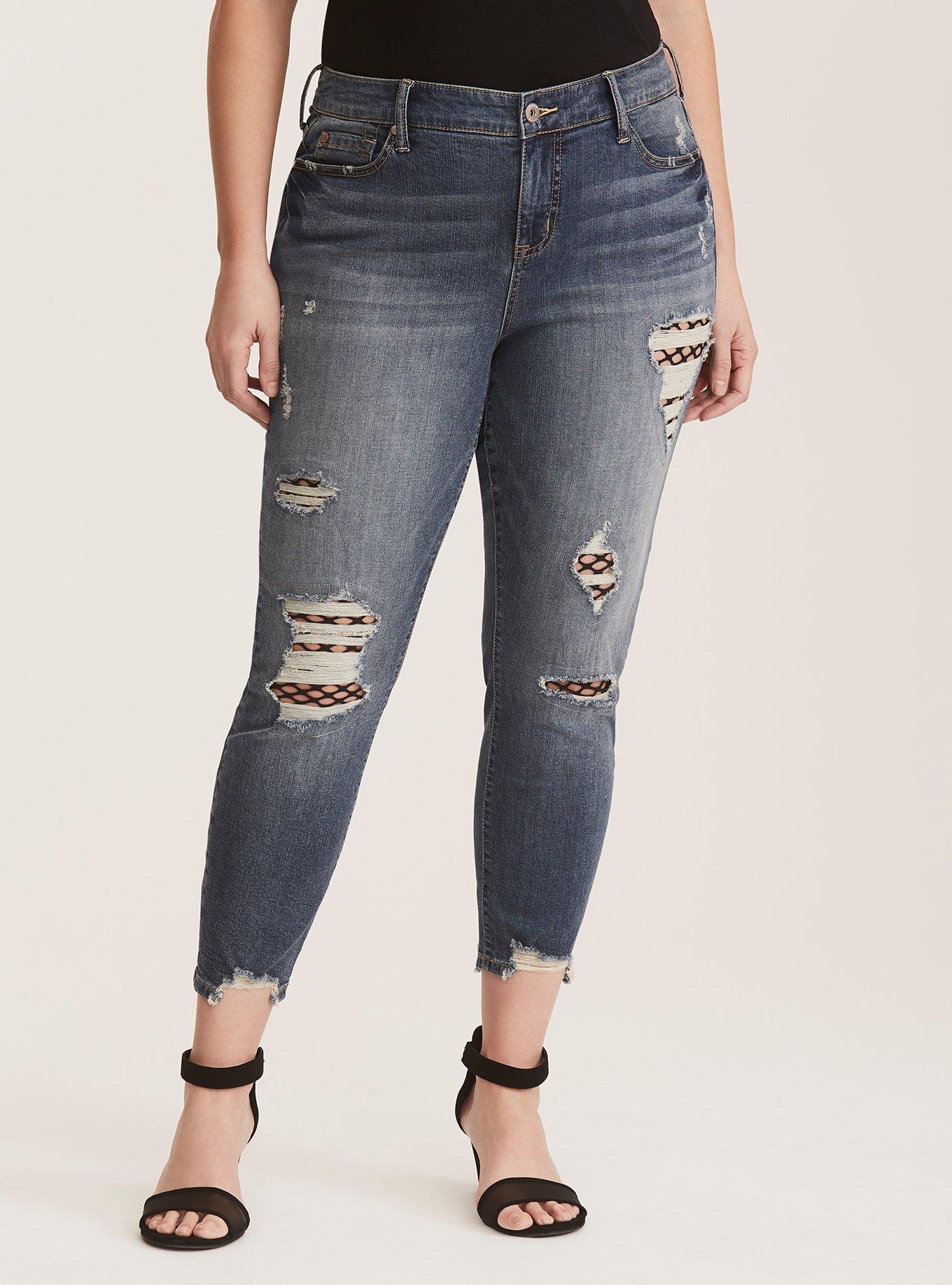 Girlfriend Jean - Vintage Stretch Medium Wash, VENICE, hi-res