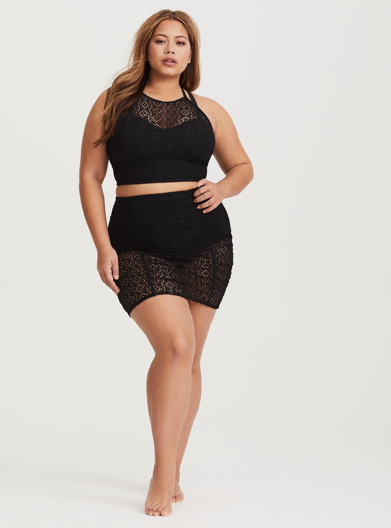 Torrid crochet store swim bottom