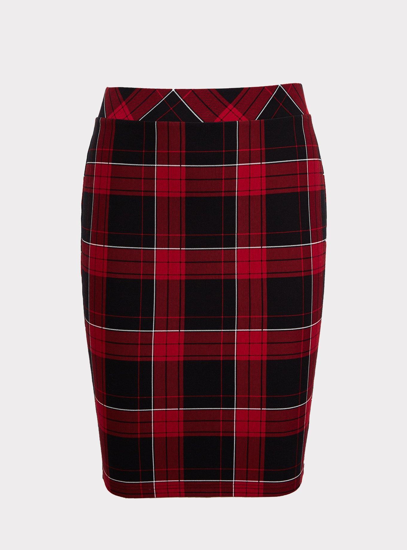 Plus Size - At The Knee Ponte Pencil Skirt - Torrid