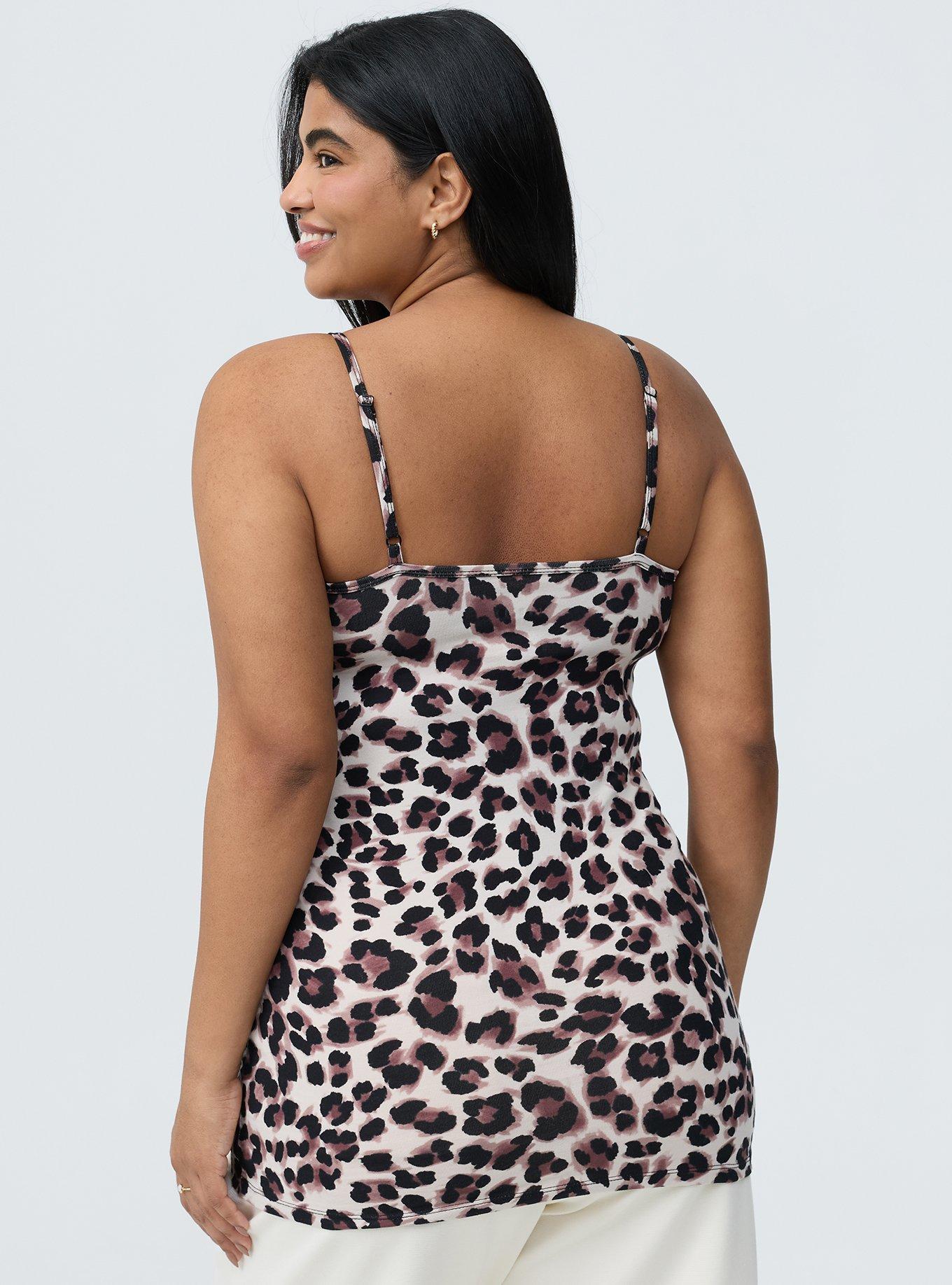 Foxy Tunic Cami, ASHER LEOPARD CHATEAU GRAY, alternate