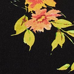 Foxy Tunic, SUMMER WATERCOLOR FLORAL DEEP BLACK, swatch