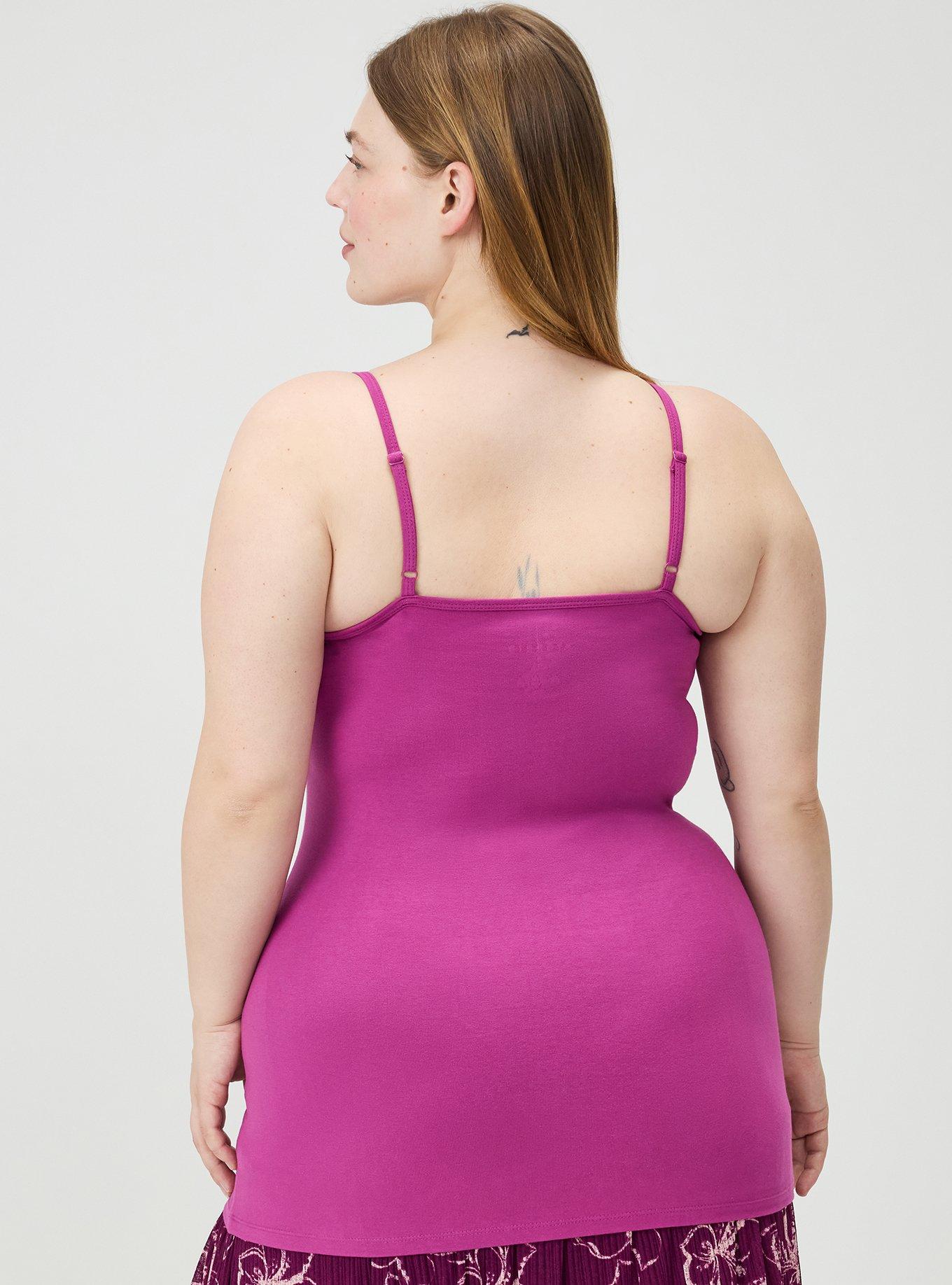 Plus Size Foxy Tunic Cami, WILD ASTER, alternate
