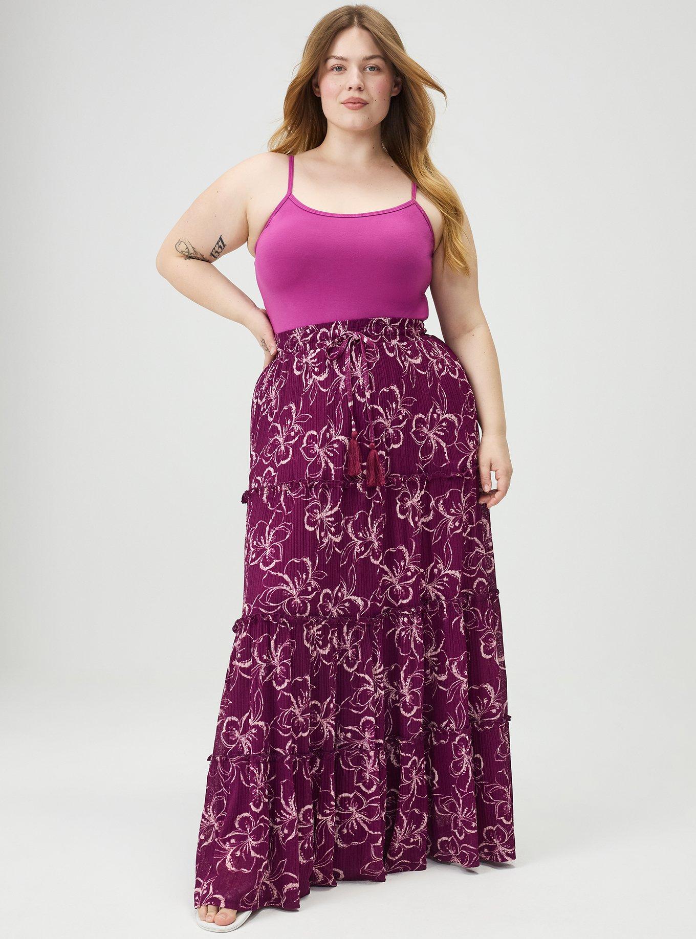 Plus Size Foxy Tunic Cami, WILD ASTER, alternate