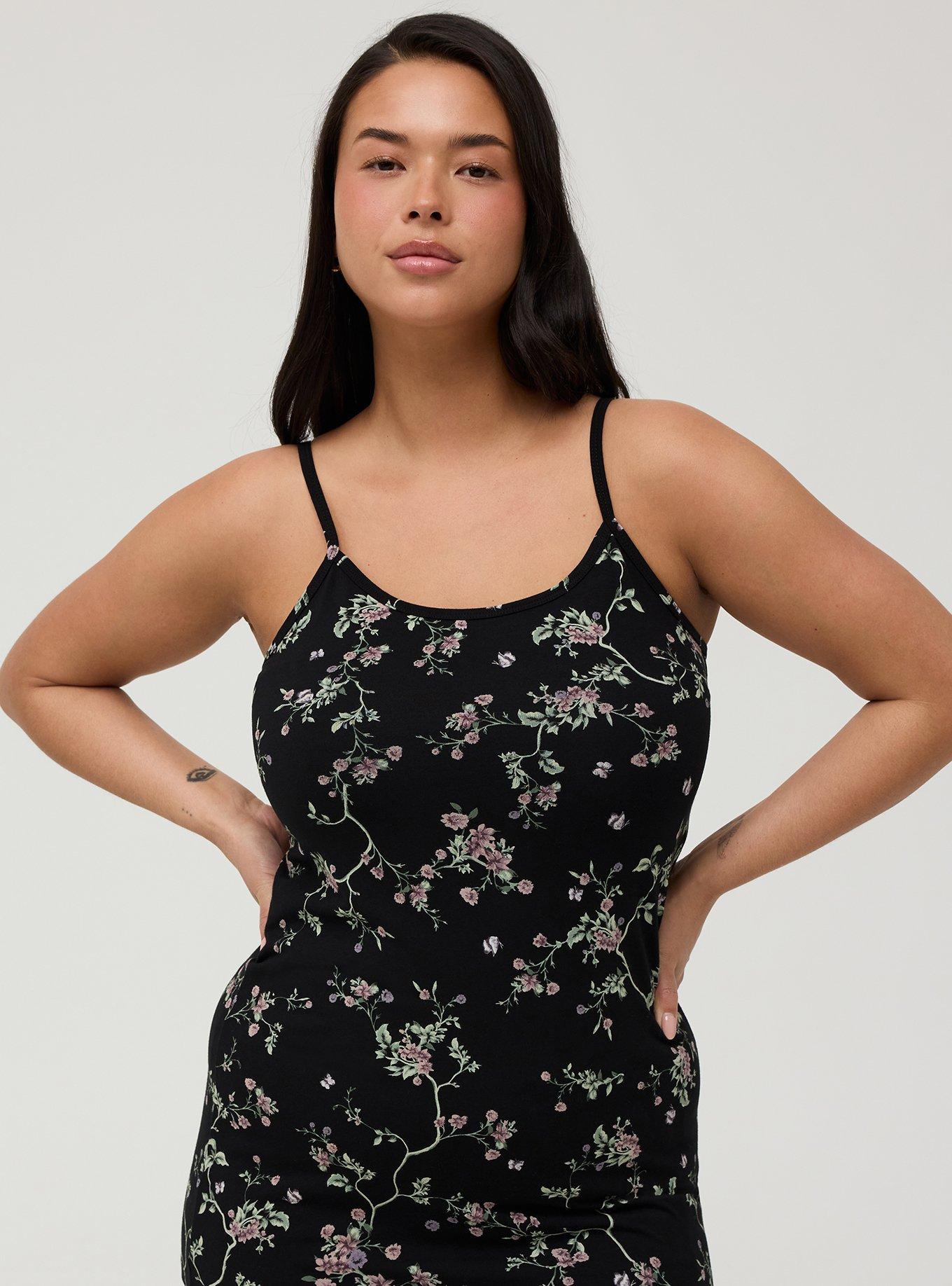 Foxy Tunic Cami, CRAWLING FLORAL BLACK, alternate