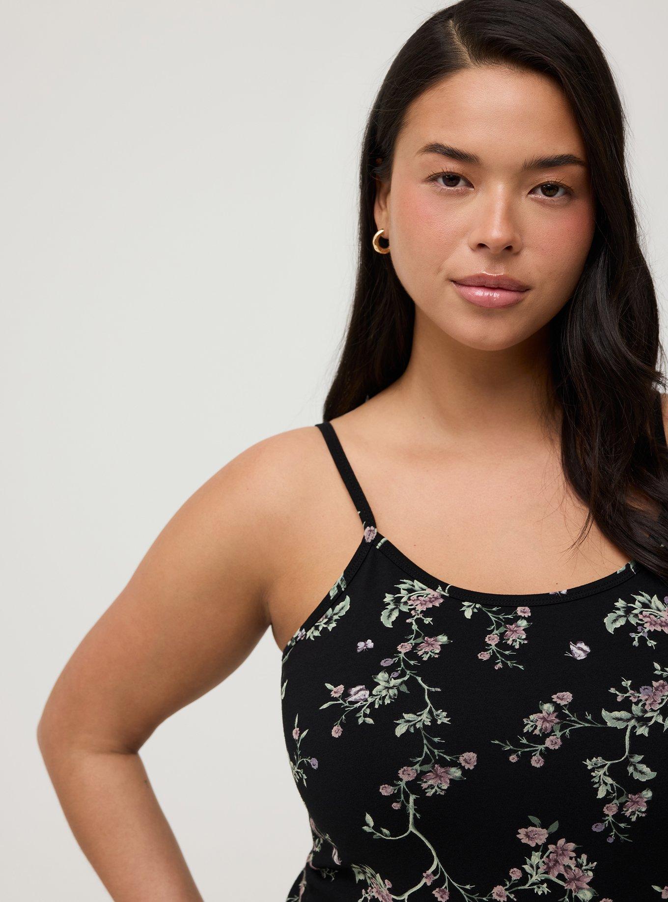 Foxy Tunic Cami, CRAWLING FLORAL BLACK, alternate