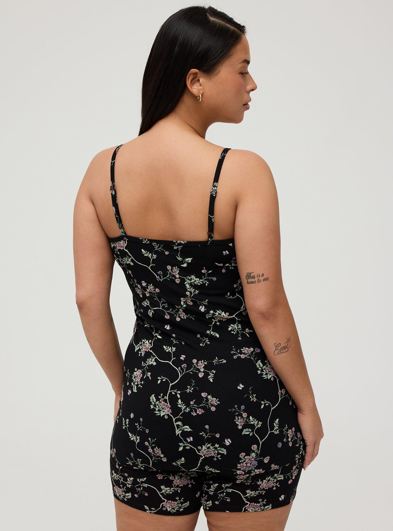 Foxy Tunic Cami, CRAWLING FLORAL BLACK, alternate