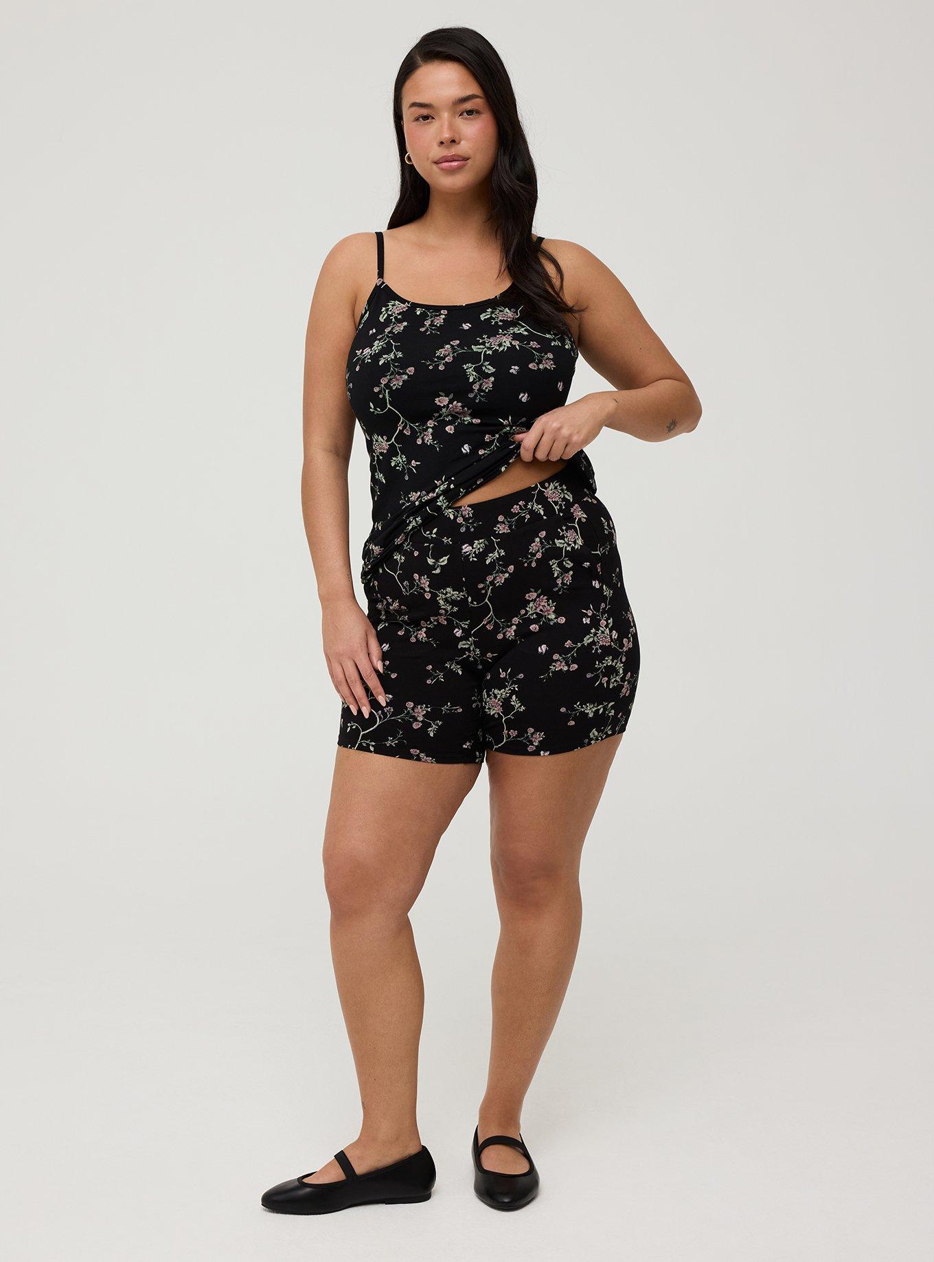 Foxy Tunic Cami, CRAWLING FLORAL BLACK, alternate
