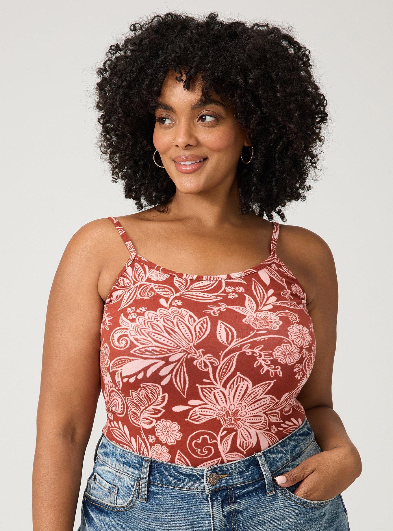 Foxy Tunic Cami, SHANA FLORAL BRICK, alternate