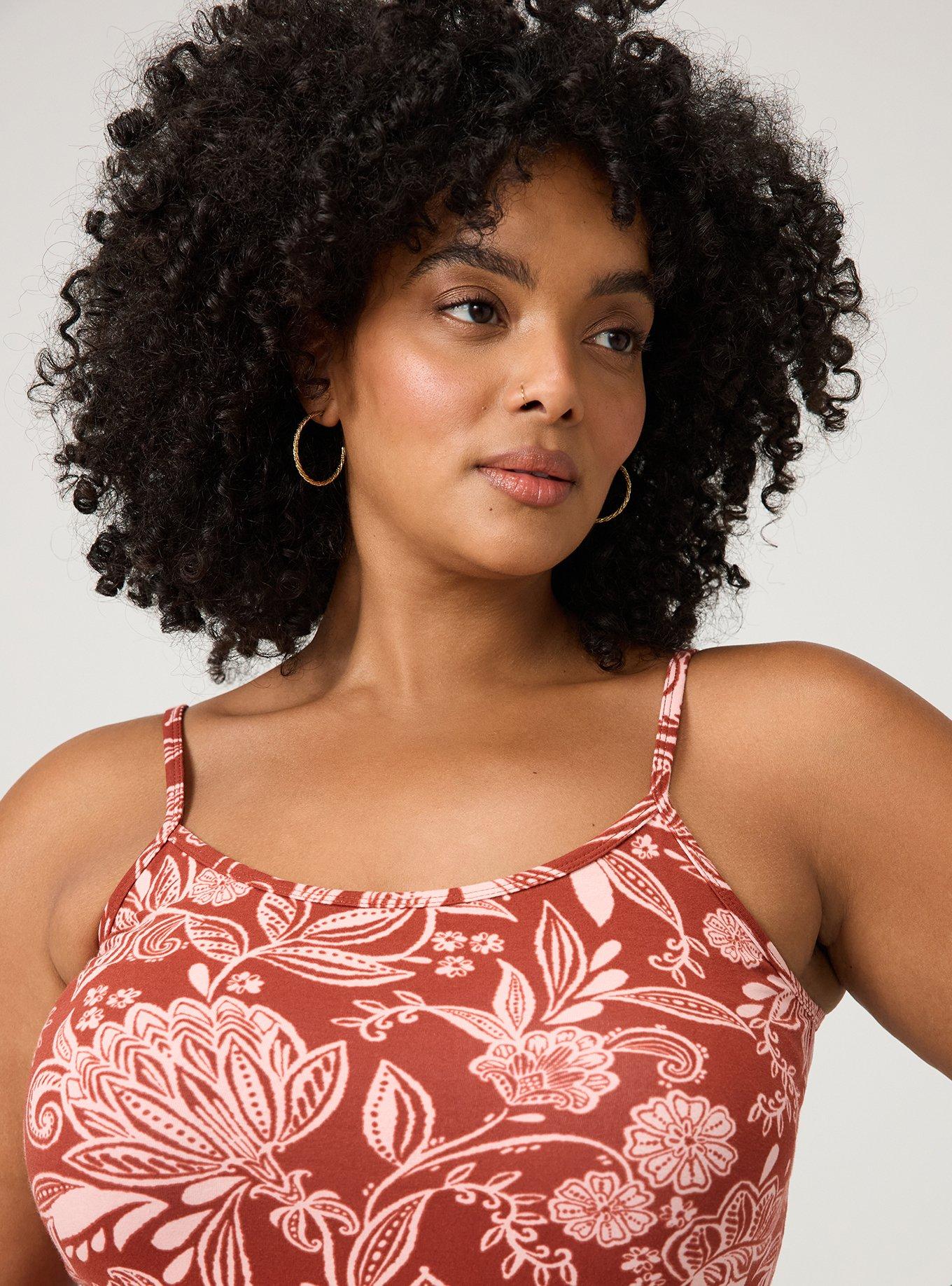 Foxy Tunic Cami, SHANA FLORAL BRICK, alternate