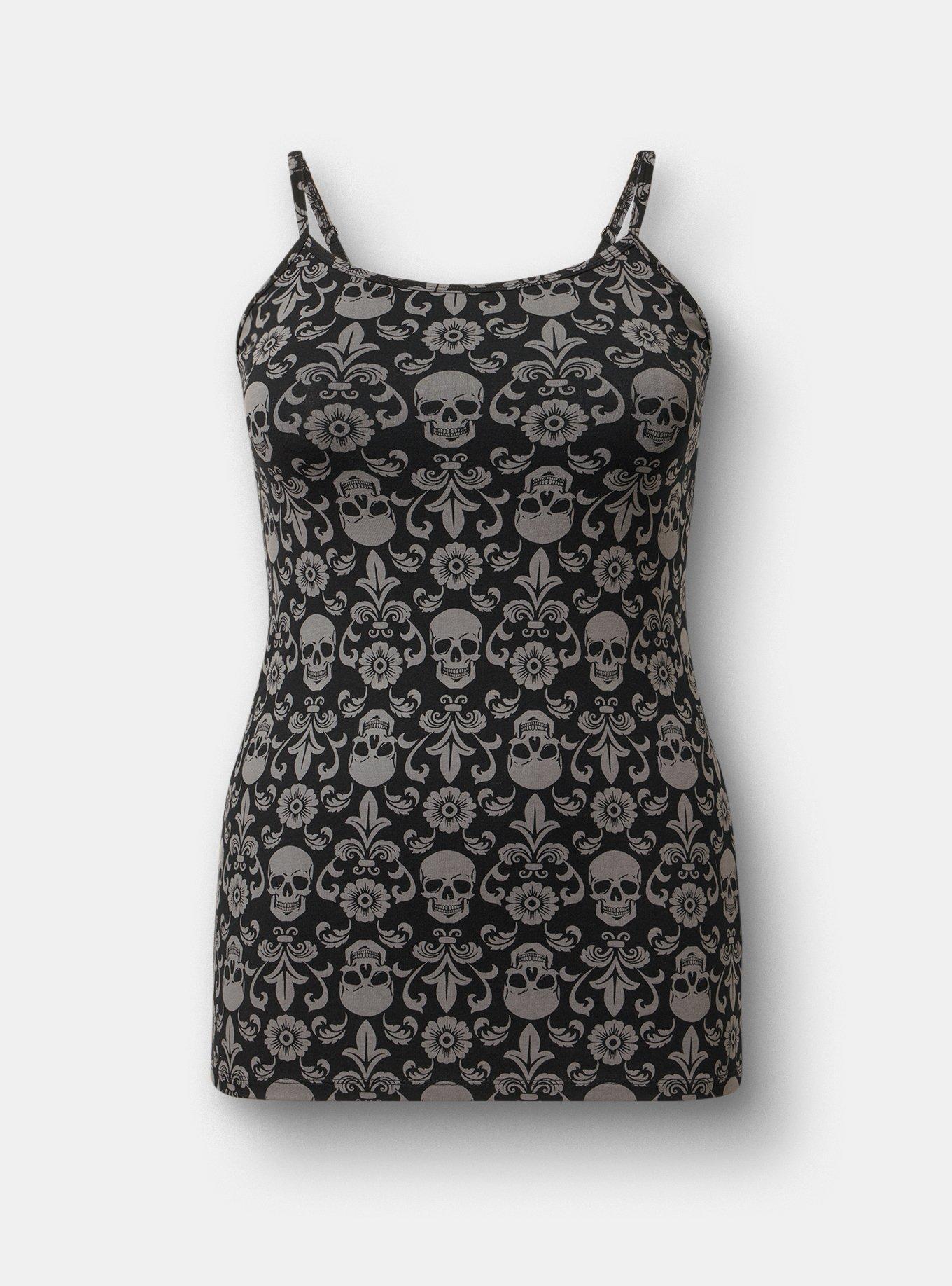 Foxy Tunic, FLEUR SKULLS GREY, hi-res