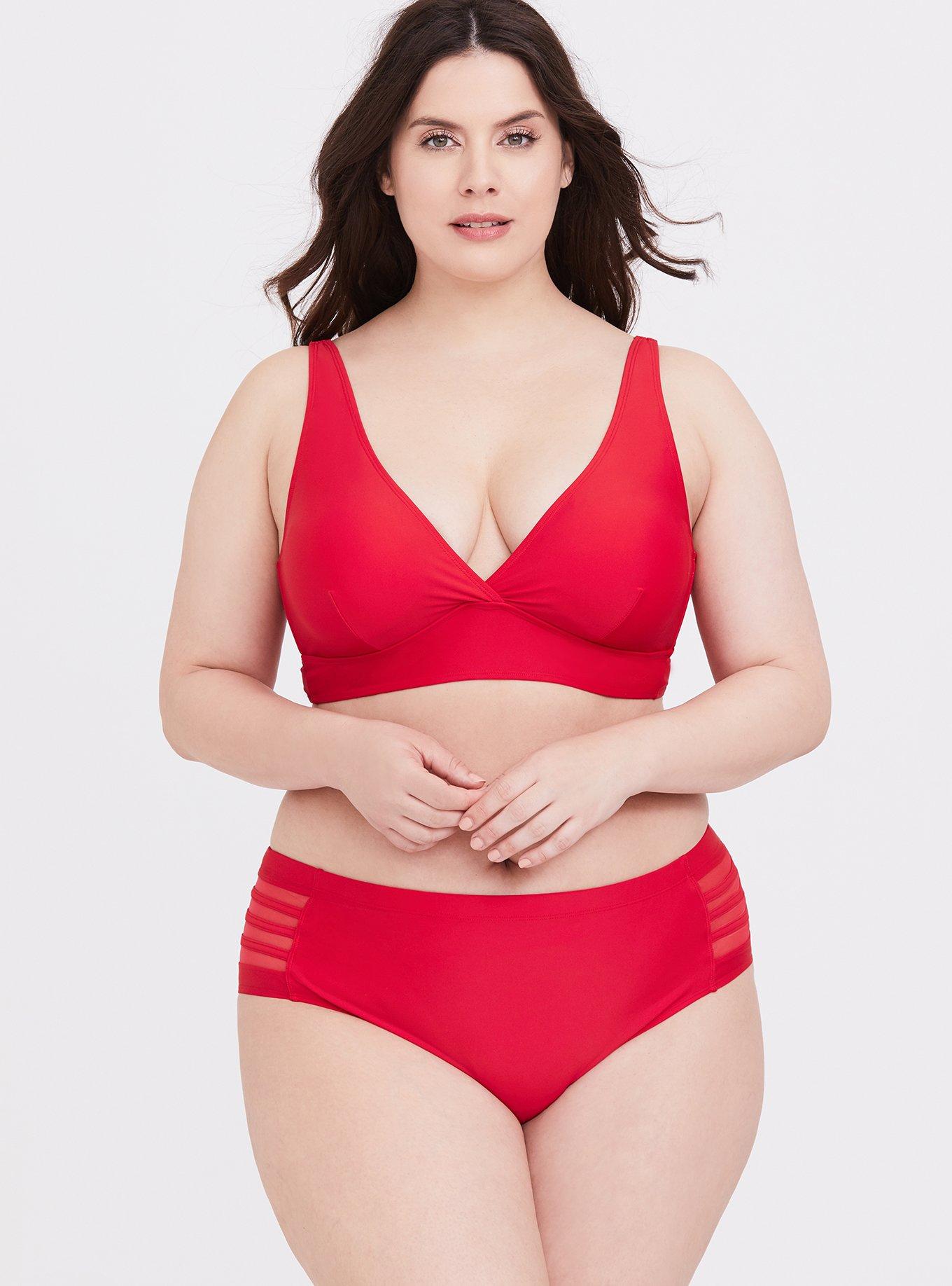 Plus Size Wireless Triangle Bikini Top Torrid