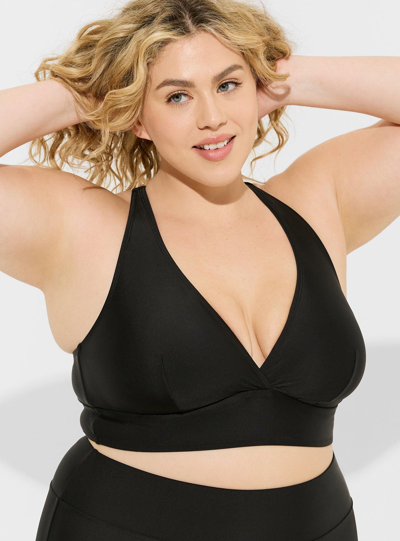 Plus Size - Wireless Cage Front Bikini Top - Torrid