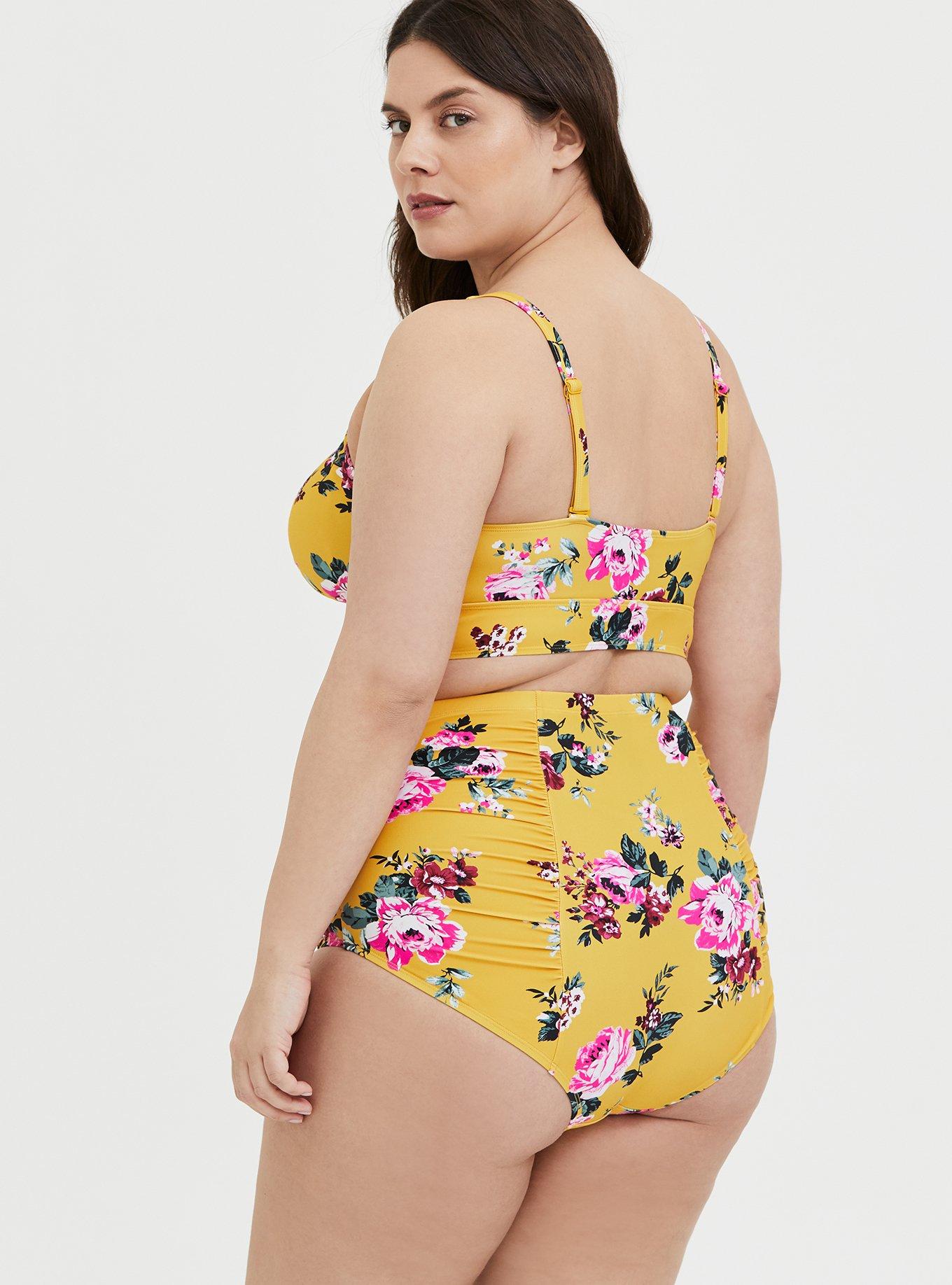 Torrid yellow outlet swimsuit