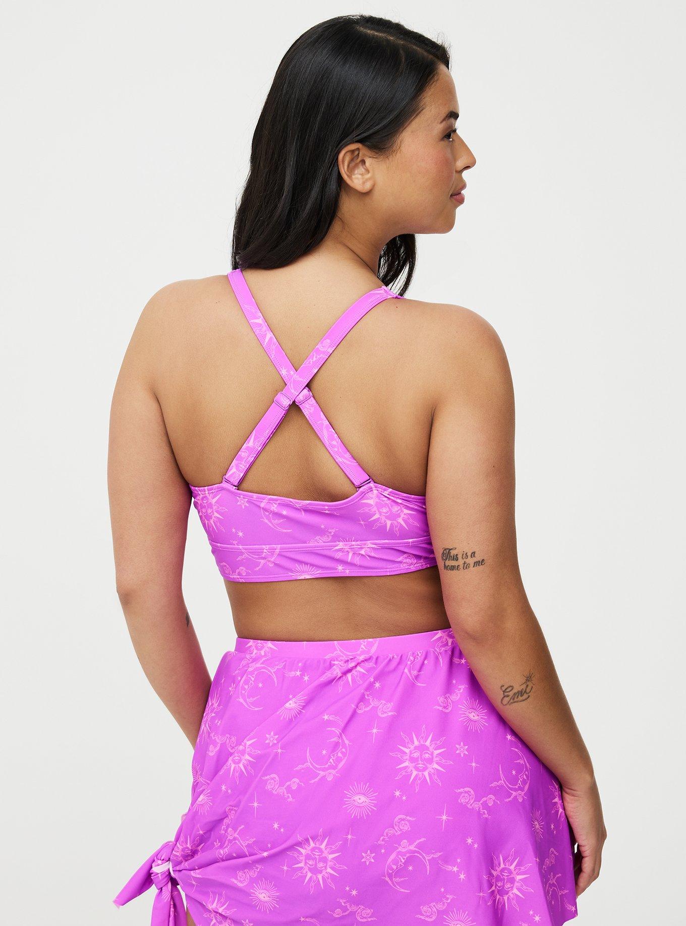 Wireless Triangle Bikini Top, CELESTIAL DREAM PURPLE, alternate