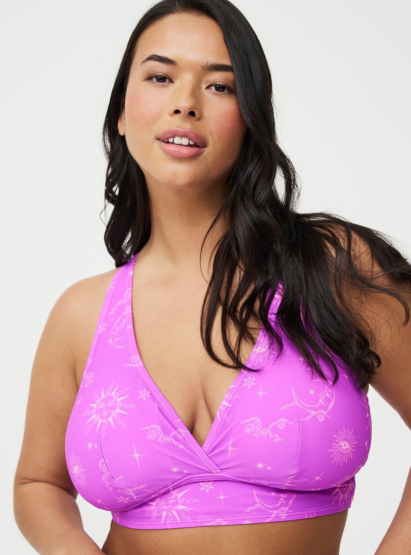 Wireless Triangle Bikini Top, CELESTIAL DREAM PURPLE, alternate