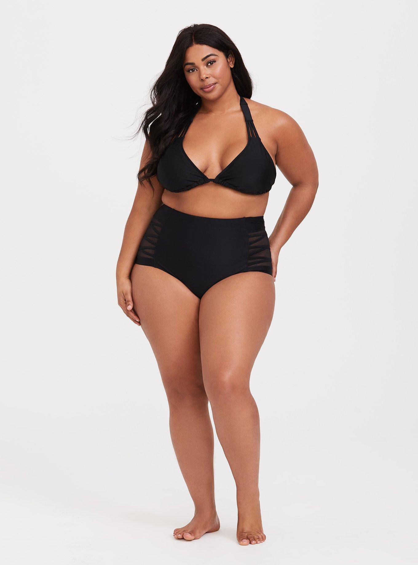 Plus Size - Black Wireless String Bikini Top - Torrid