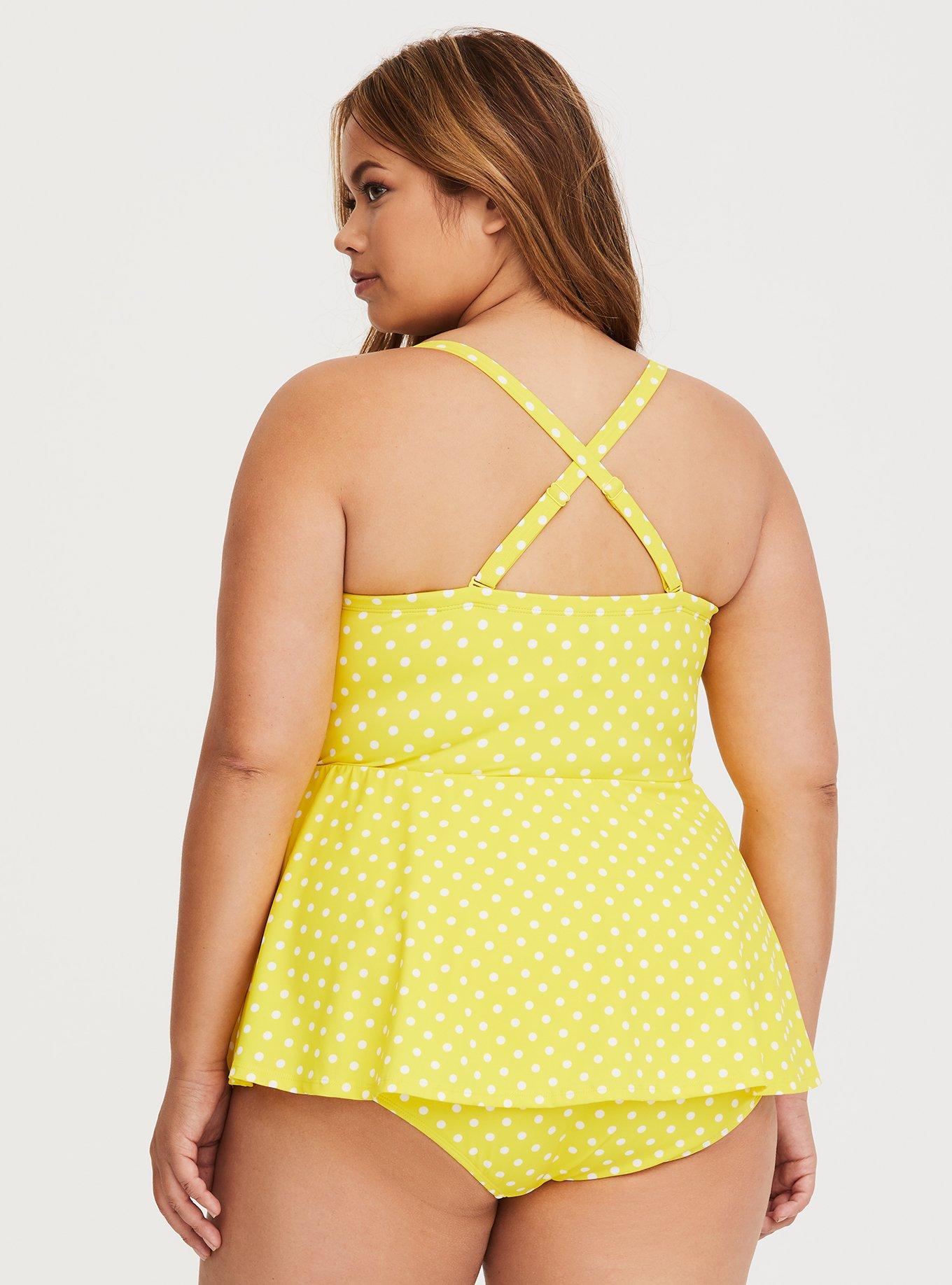 Yellow plus sale swimsuit