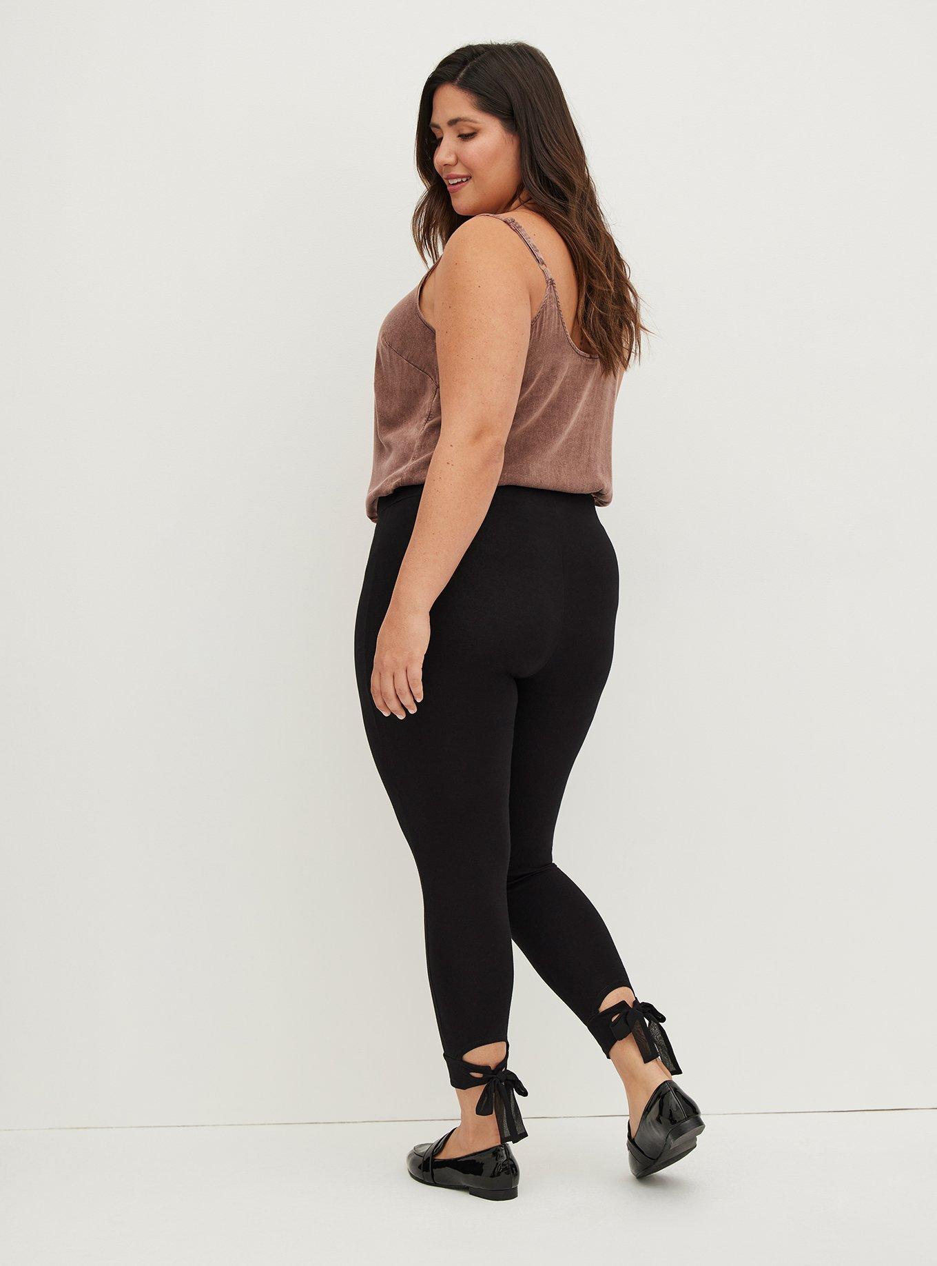 Crop Tie Back Legging, BLACK, alternate