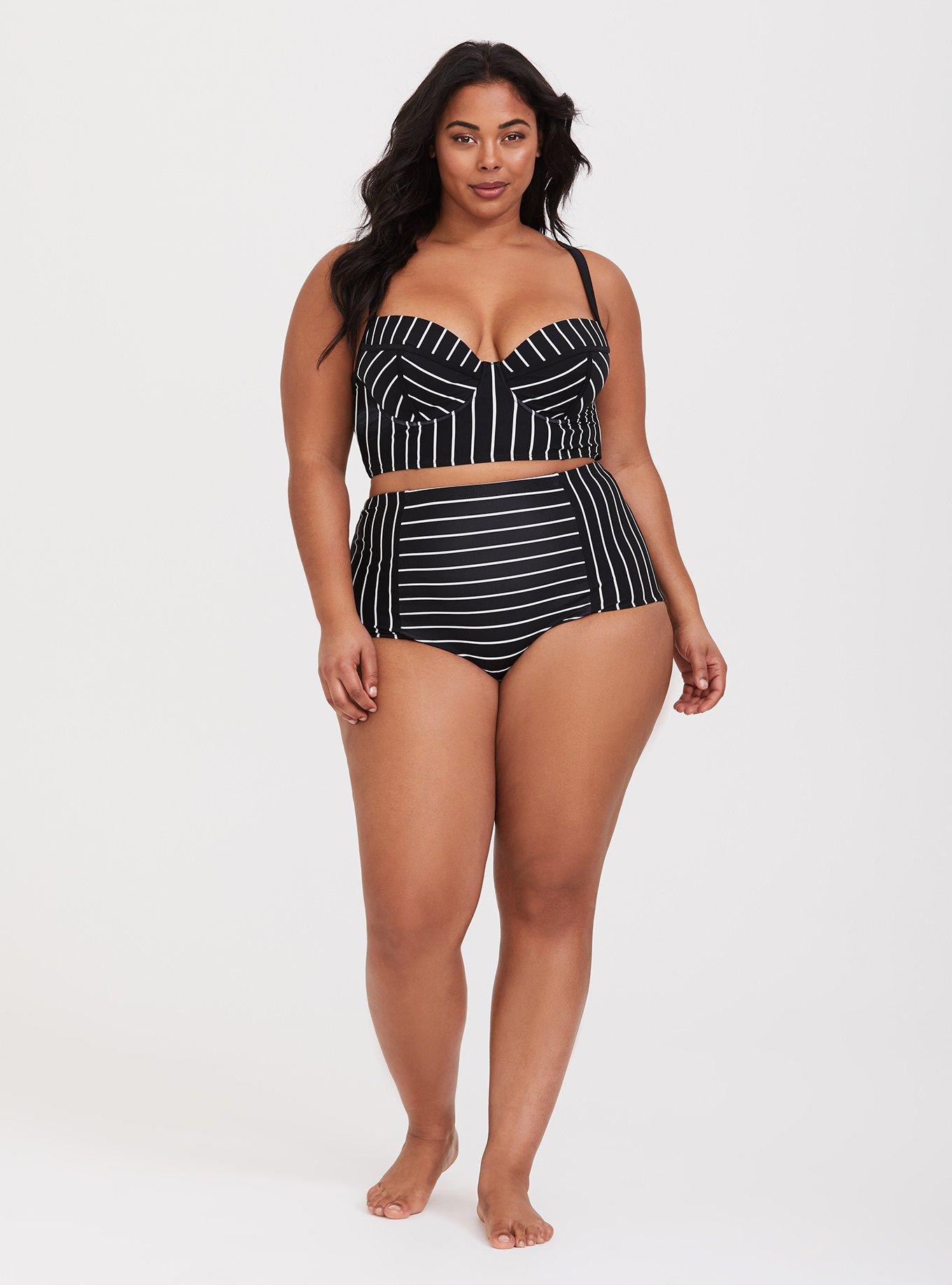 Plus Size - Underwire Cut And Sew Bikini Top - Torrid