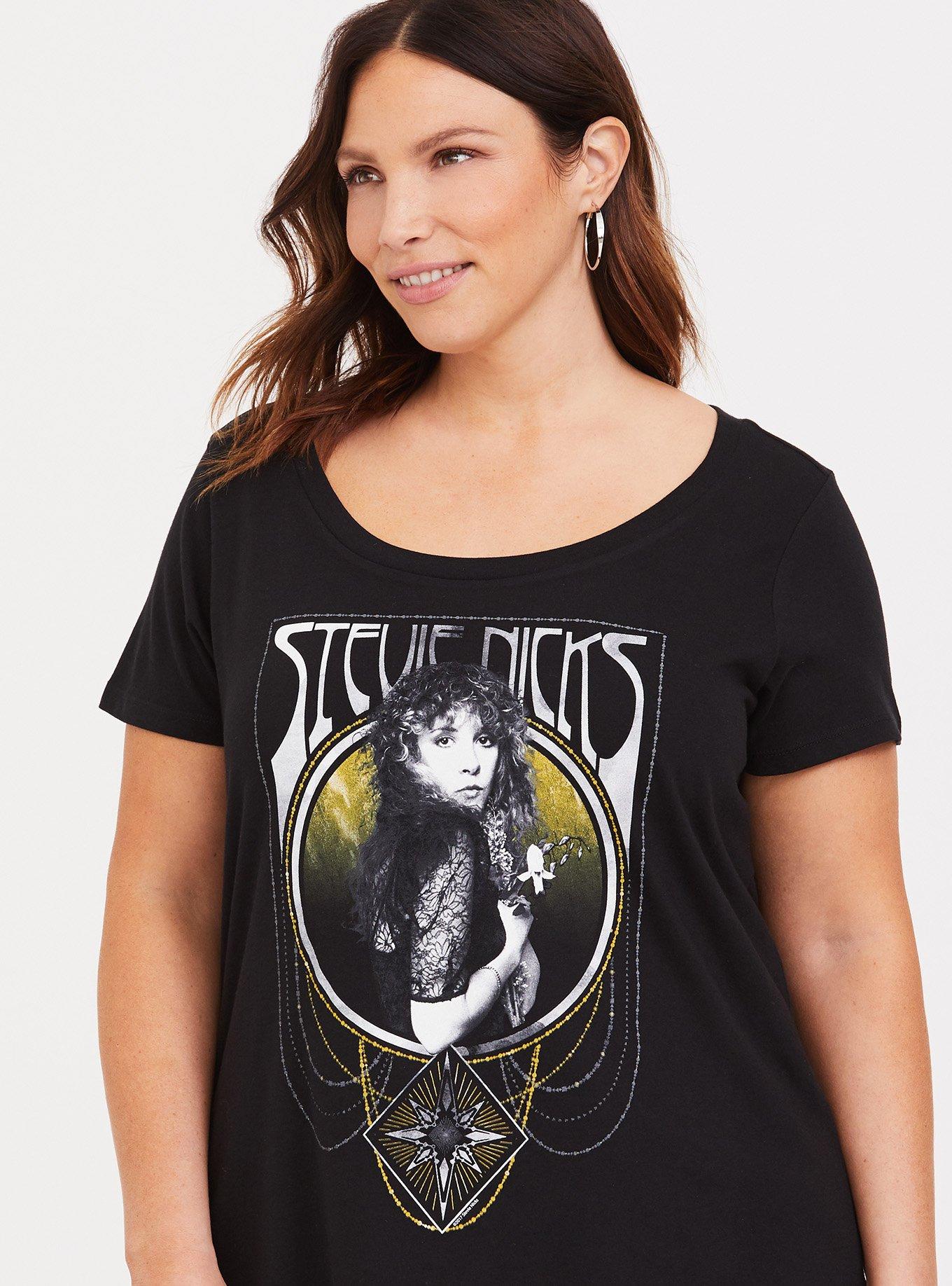 Plus Size - One Shoulder Tee - Def Leppard Black Wash - Torrid