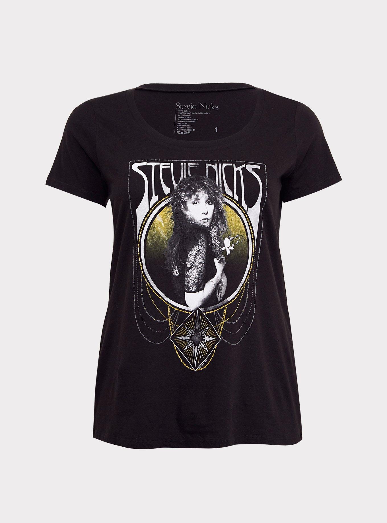 Stevie Nicks Black Slim Fit Tee, , hi-res